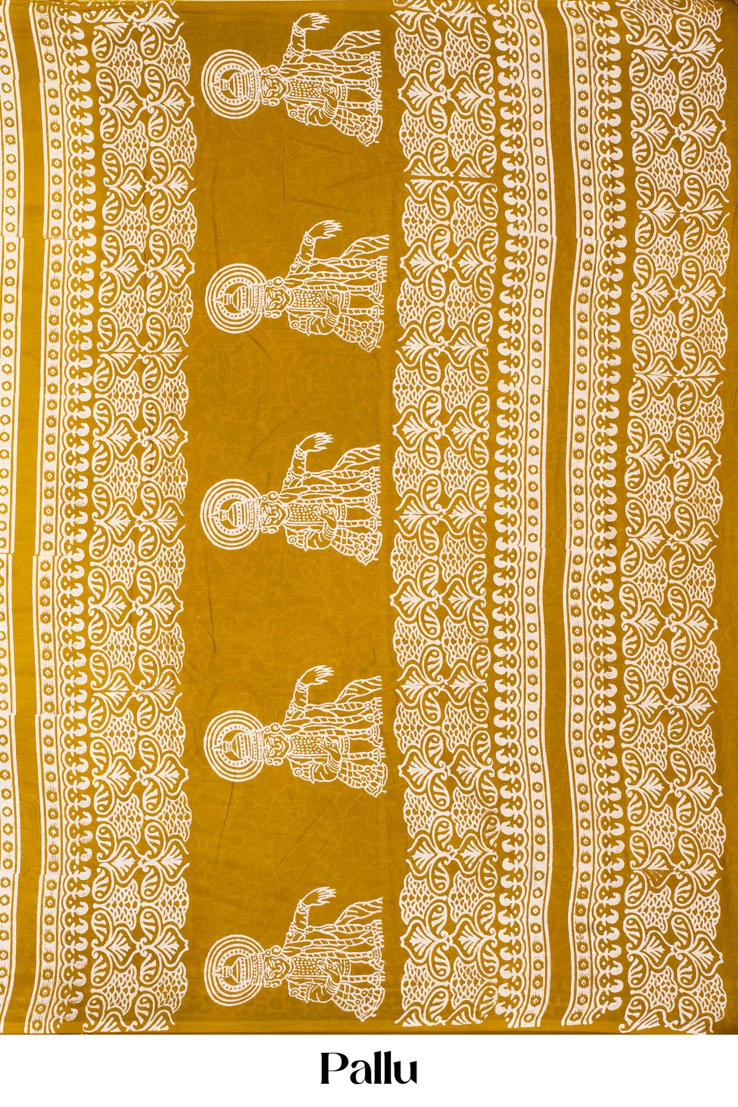 yellow saree with mustard yellow pallu