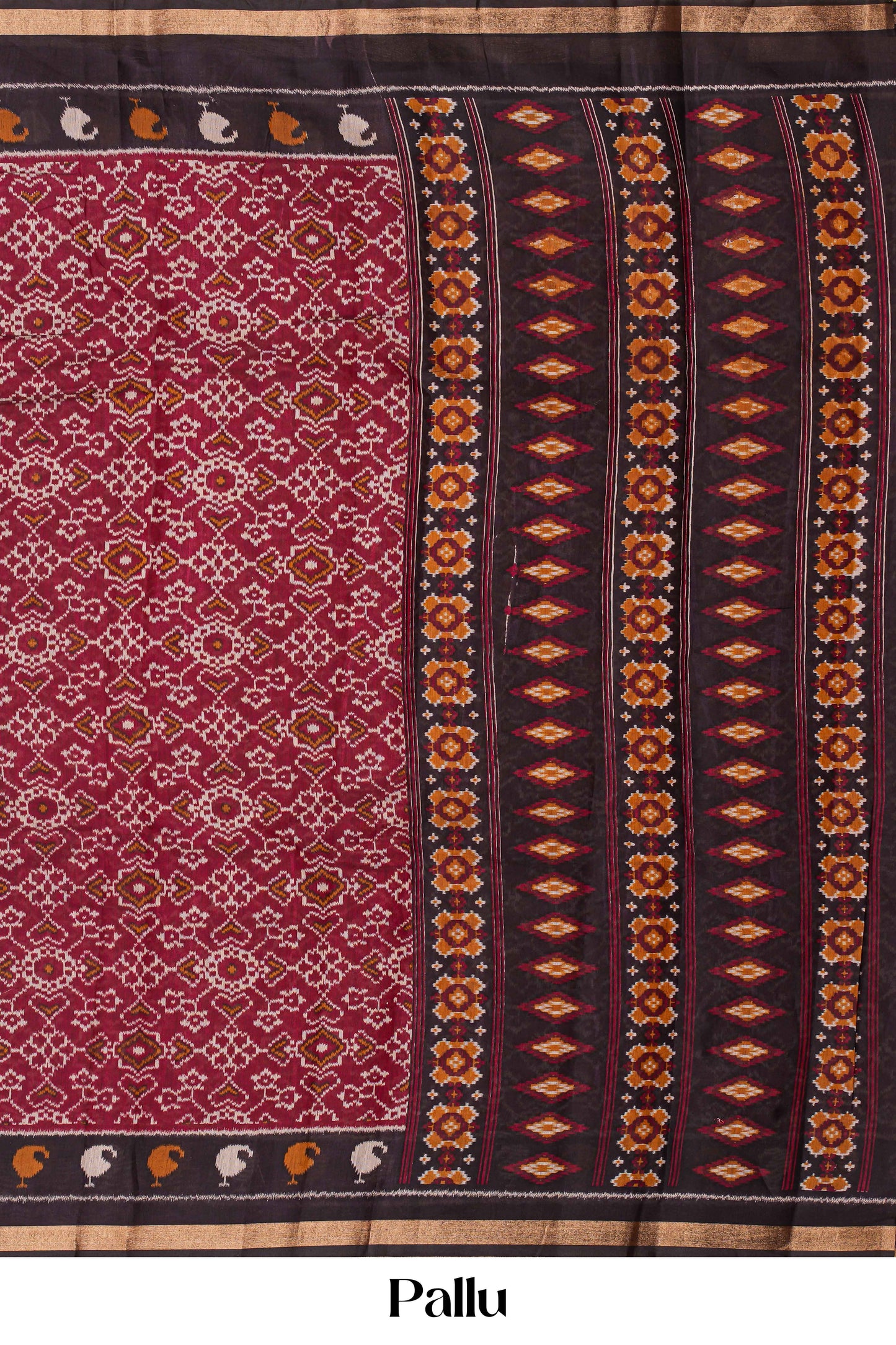 Red dola silk saree