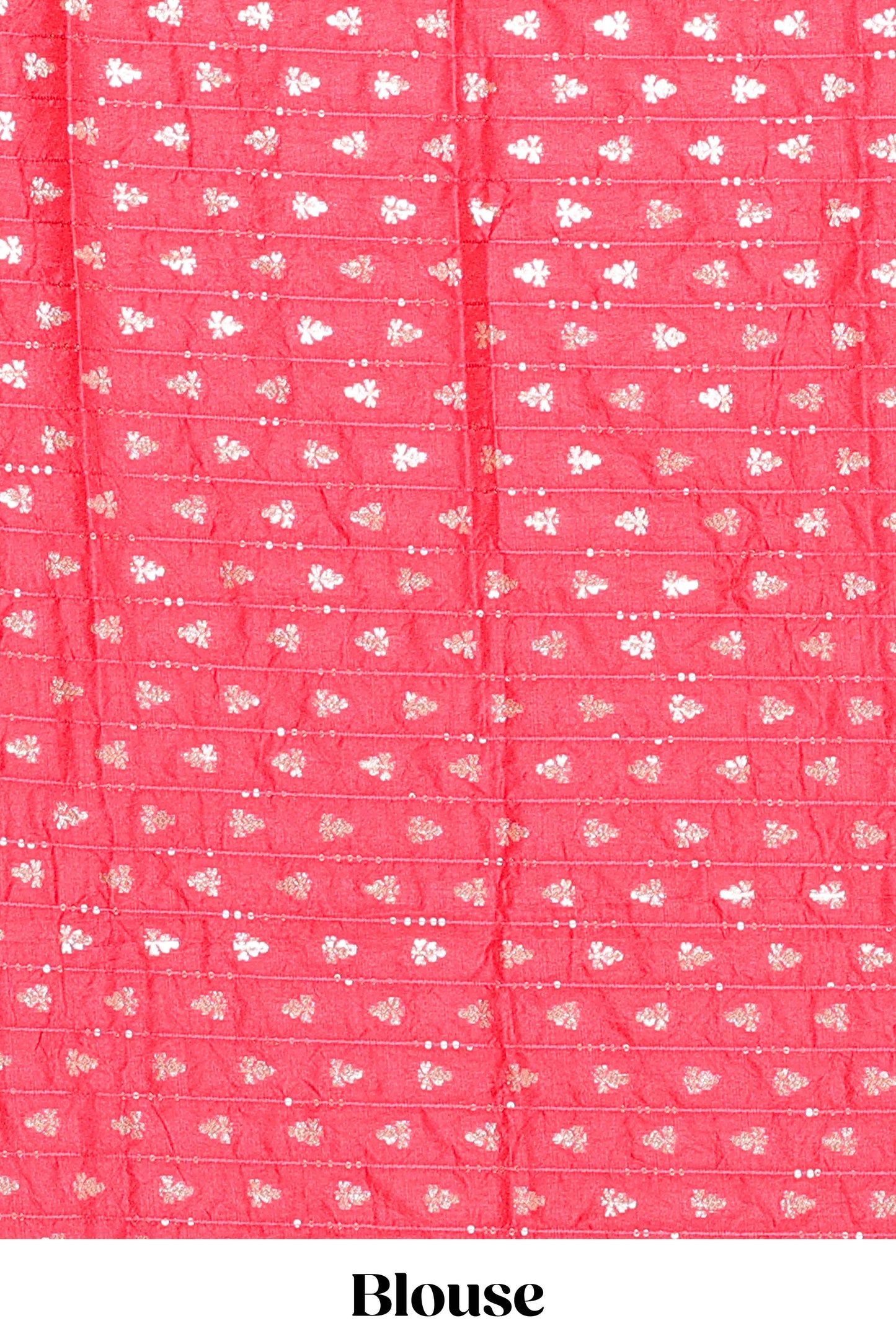 Red checked peacock zari butta art raw silk saree with zari border and matching blouse