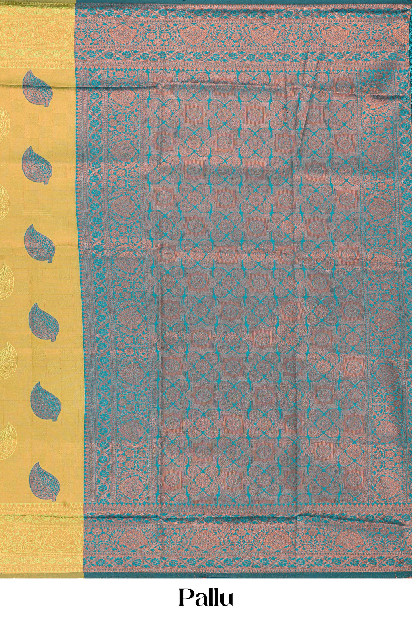 Lichi silk saree with contrast blouse