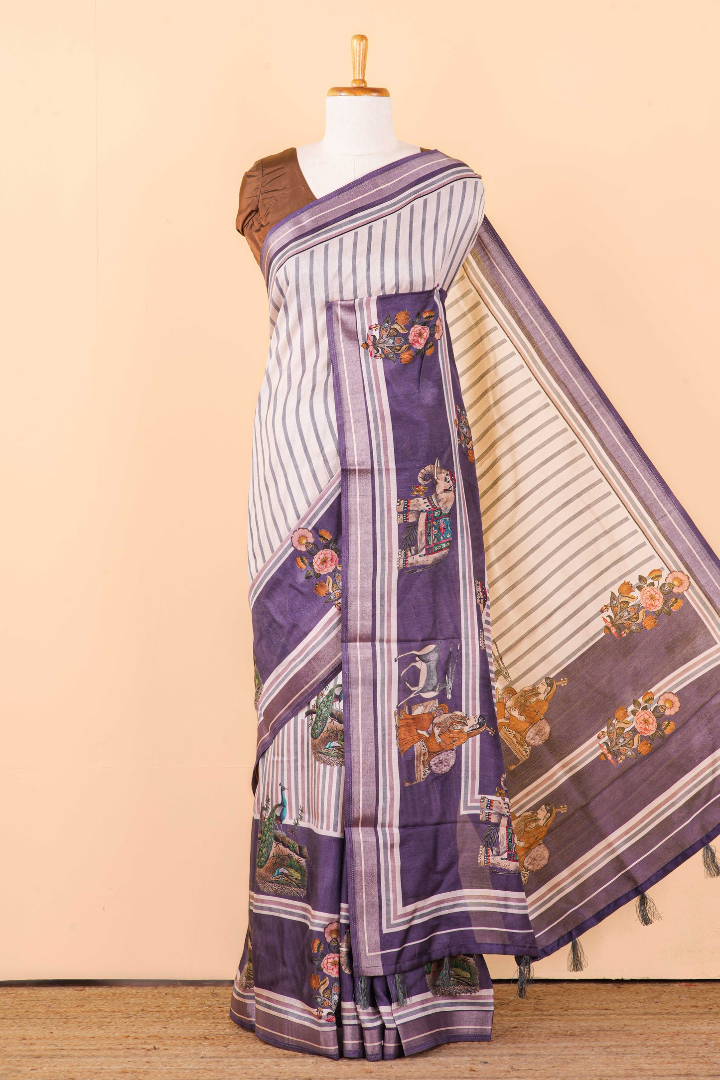 matka tussar saree
