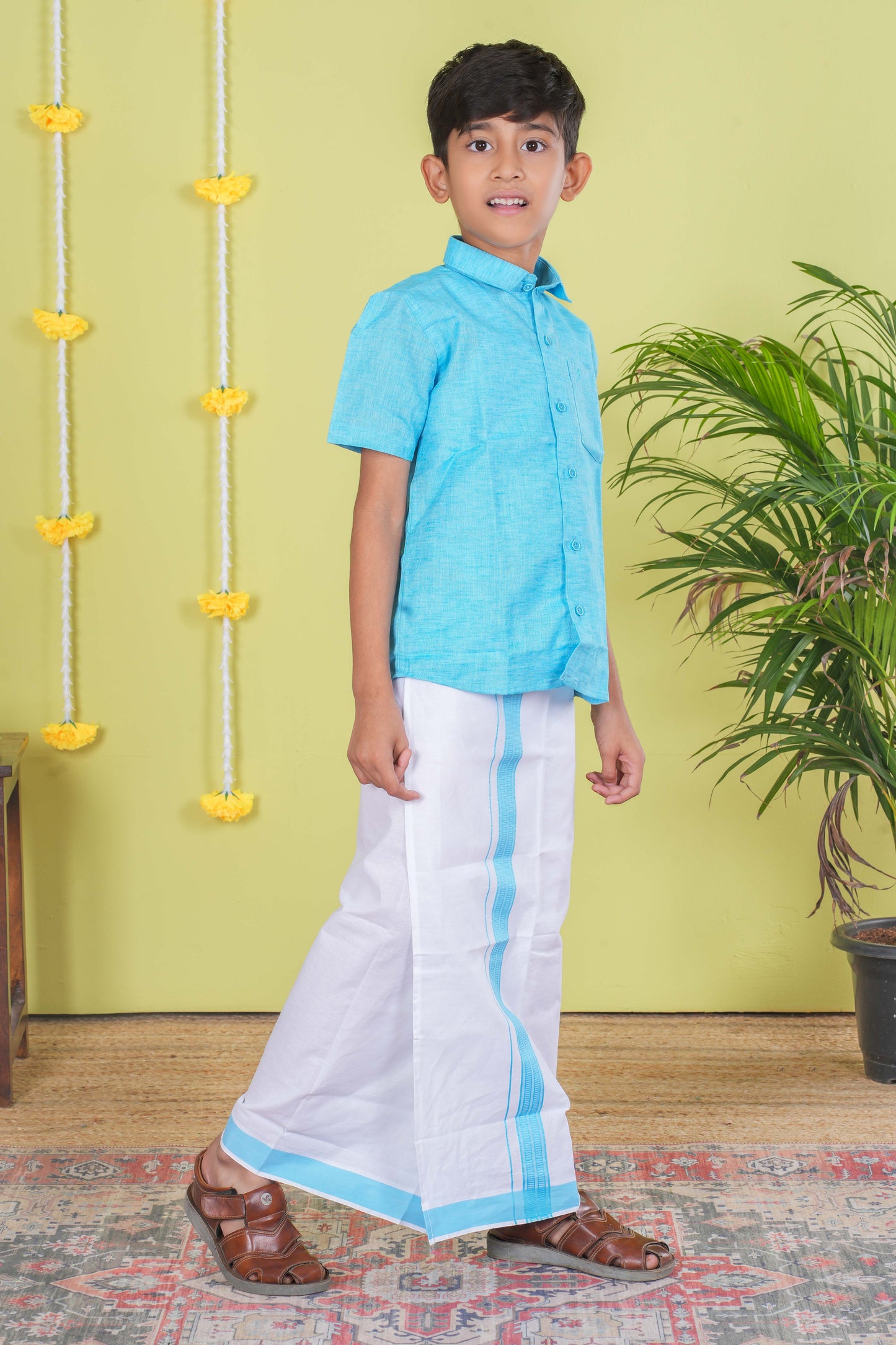 Boys Dhoti Shirt Set