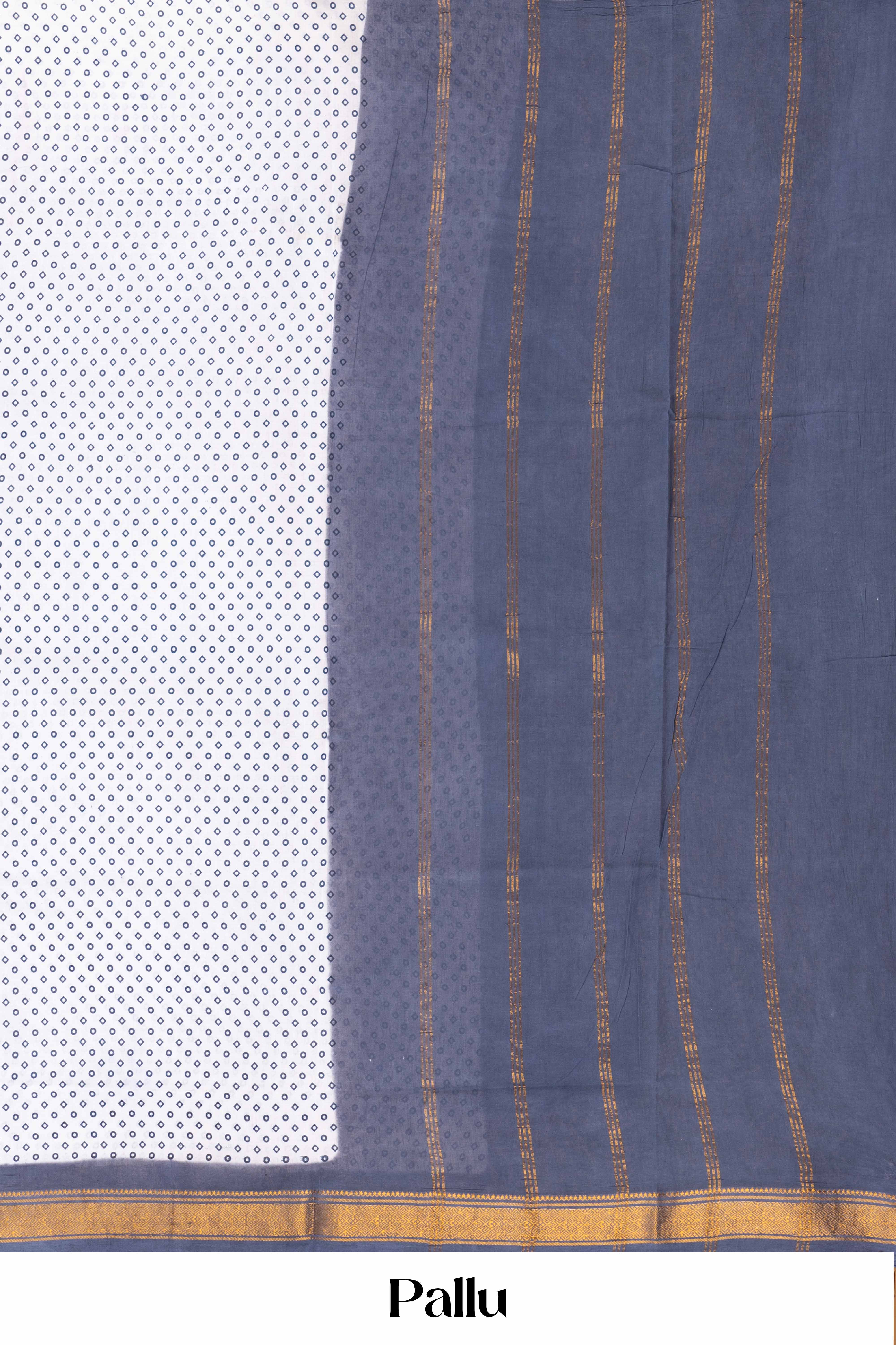 Sungudi Cotton With Bandhani Print
