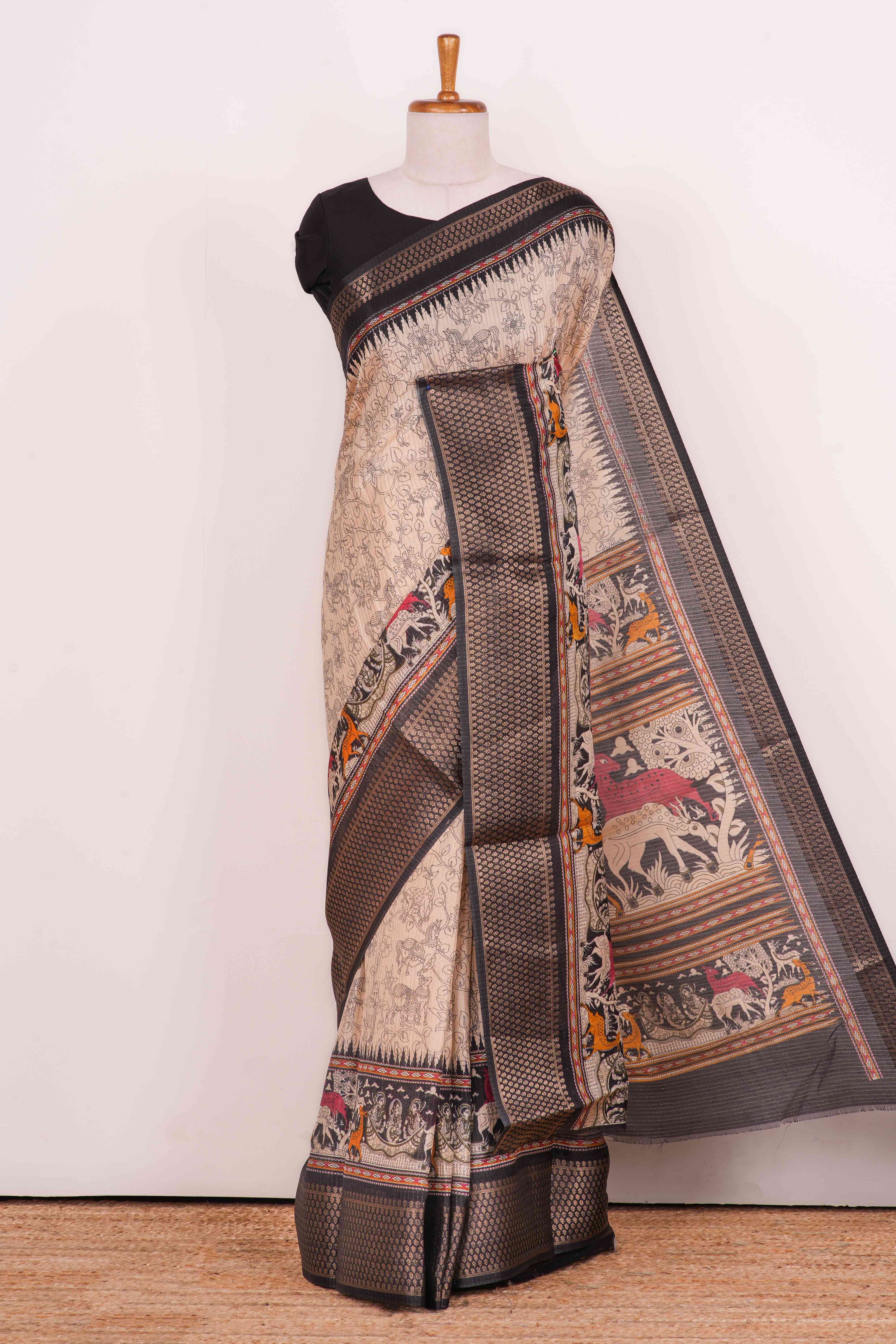 Semi BanarasiPrinted Sarees