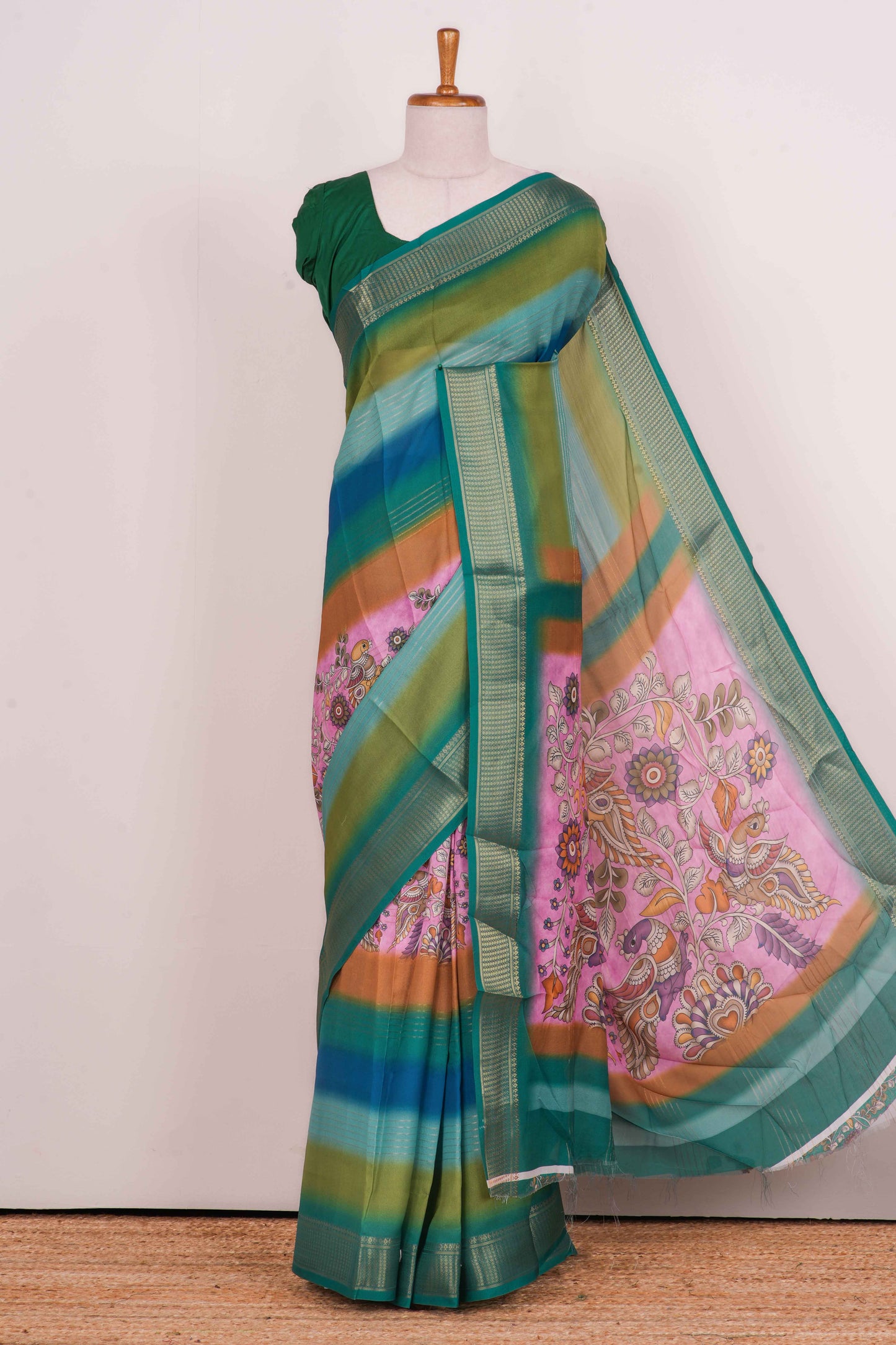 Moss Chiffon Sarees