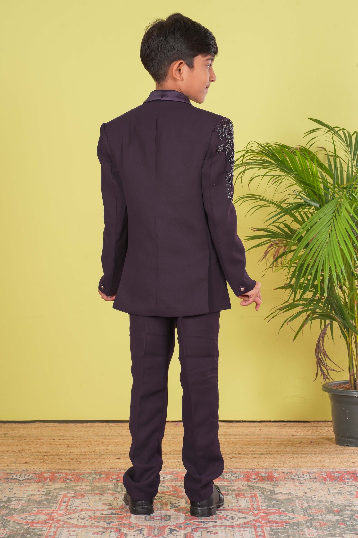 Boy's Designer Coat Suit Set