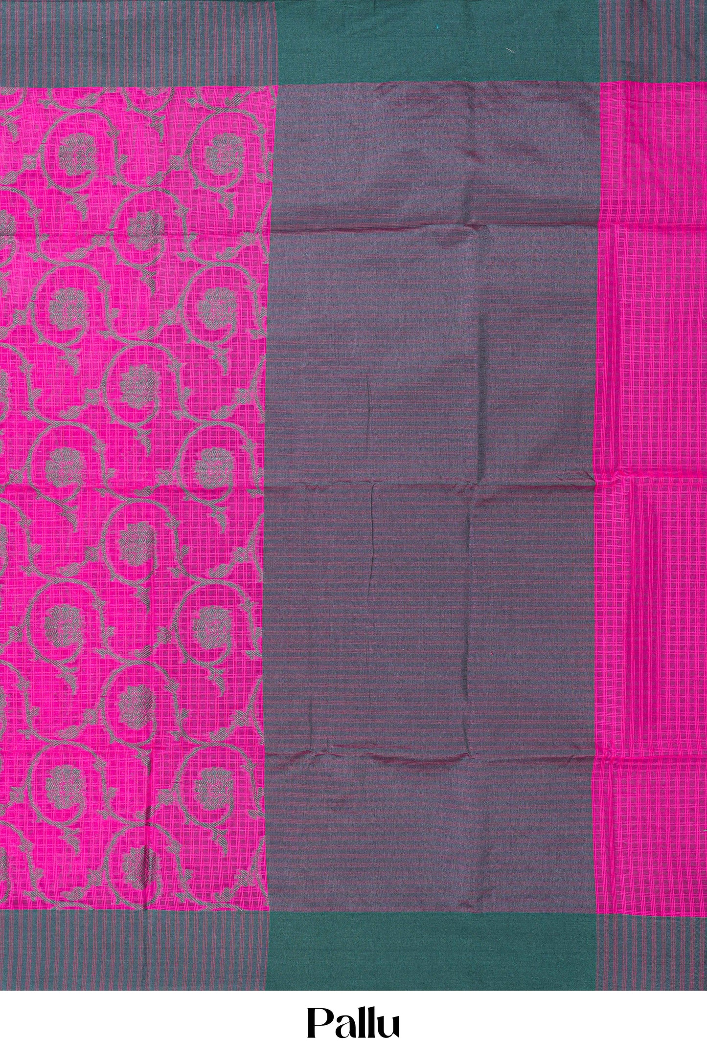 pink cotton saree