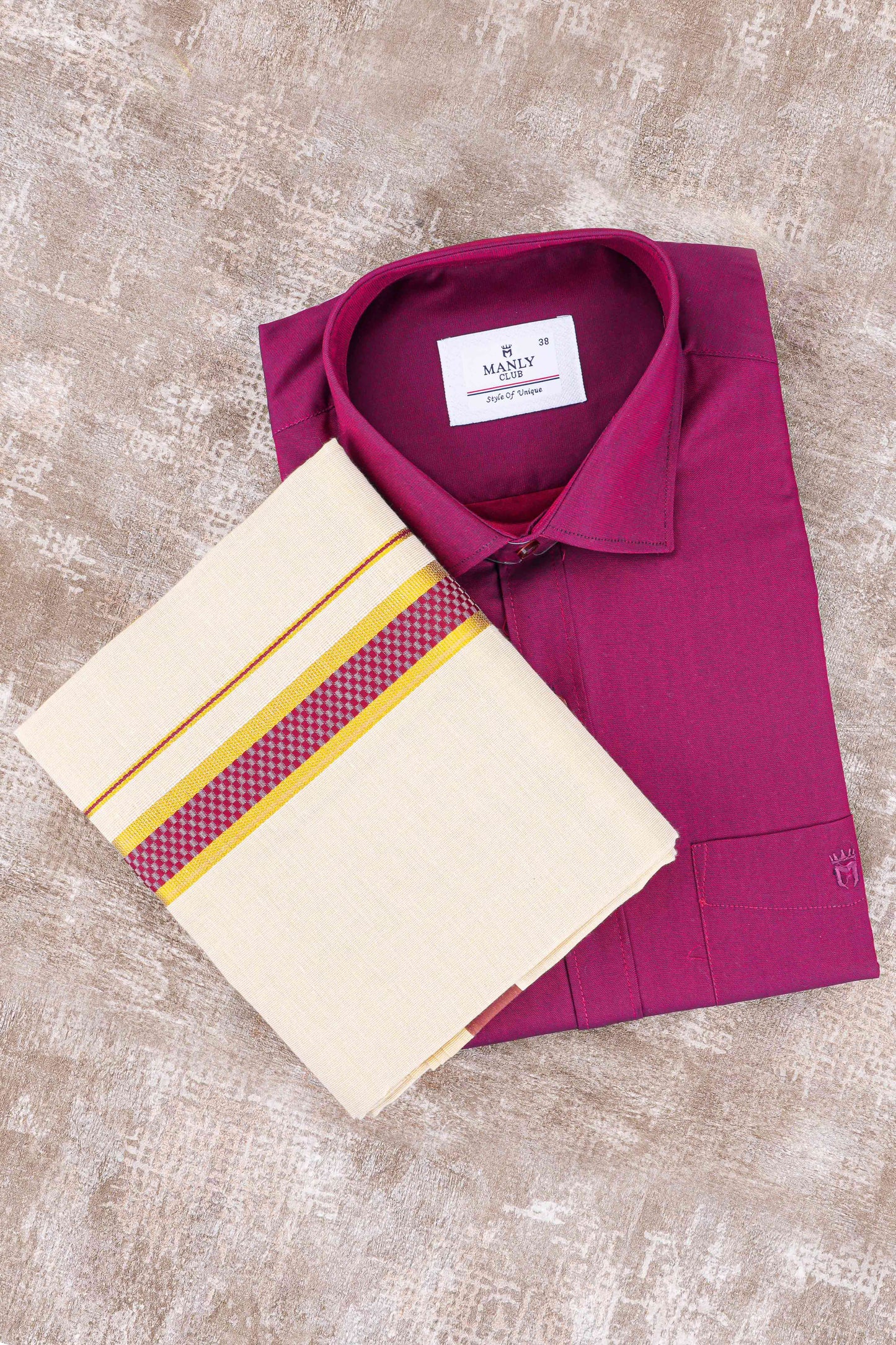 Mens Dhoti Shirt Set
