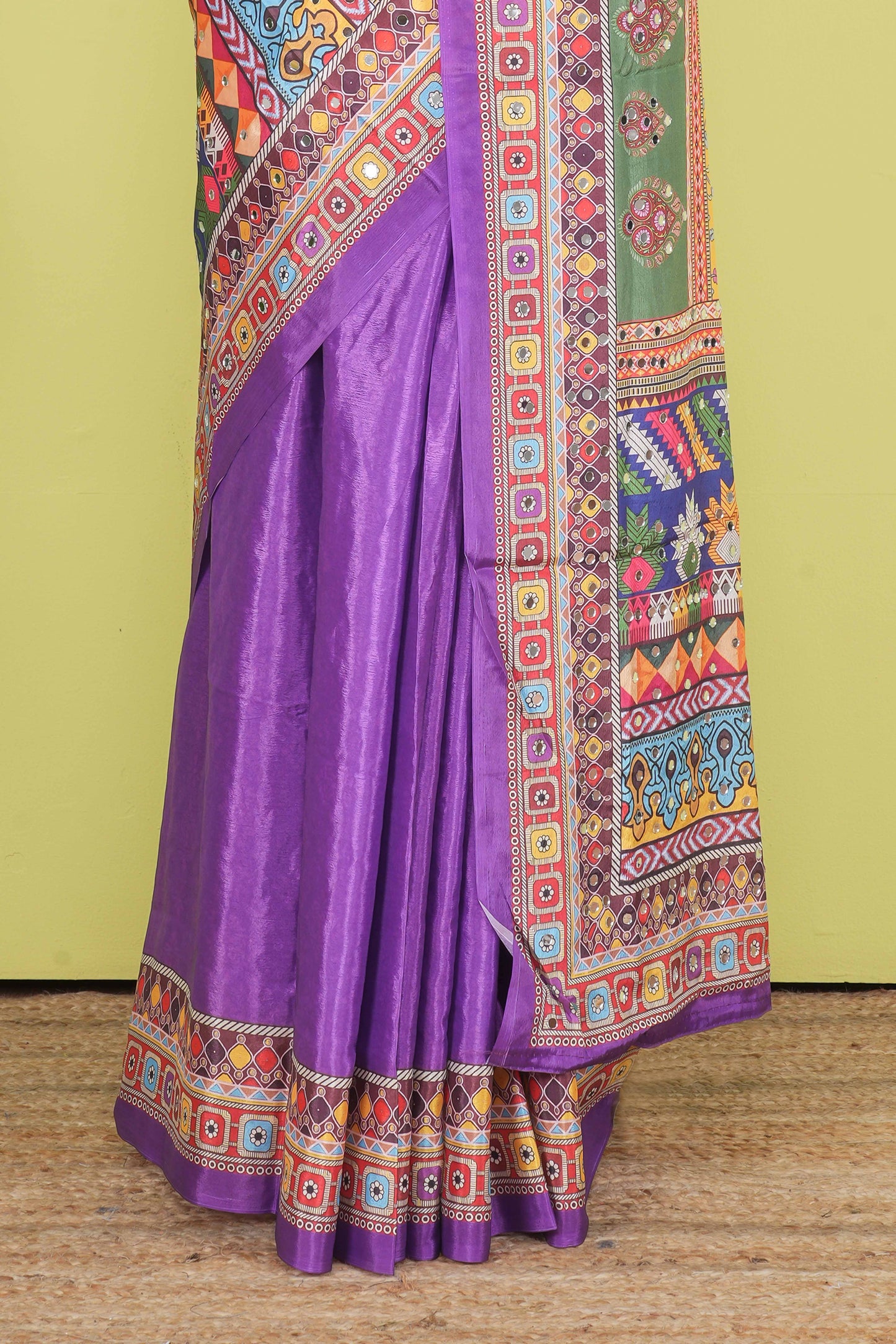 Rajasthani Mirror Work Saree