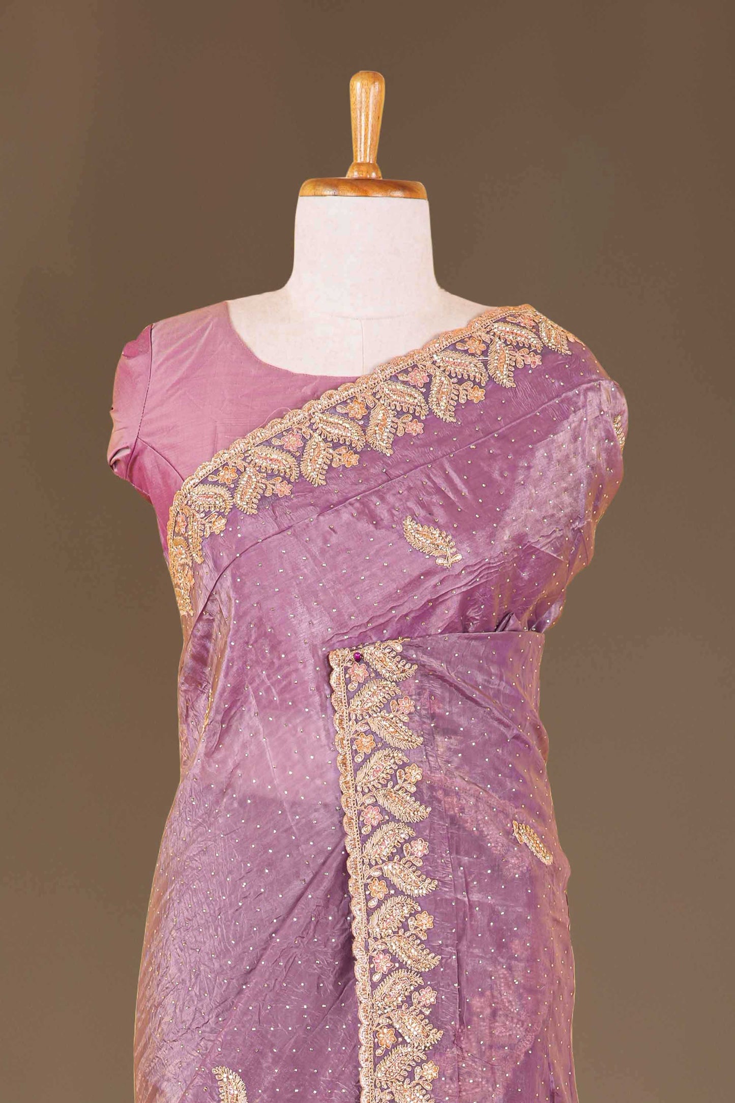 purple color saree