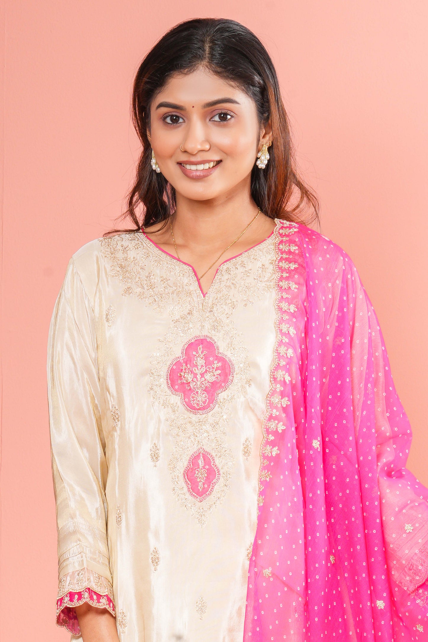 Jewel Neck Salwar Set
