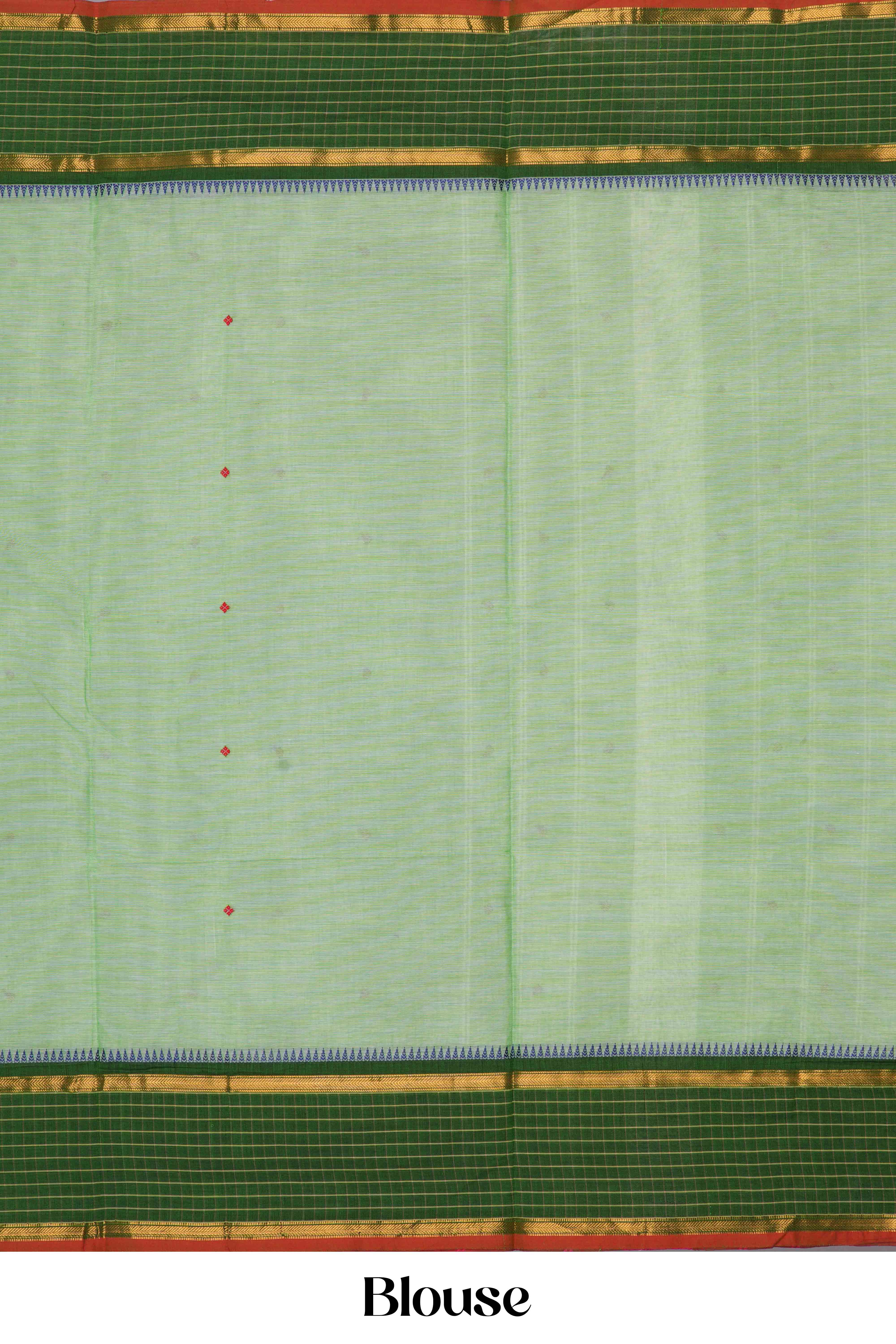 Chettinad Cotton Thread Butta With Contrast Border