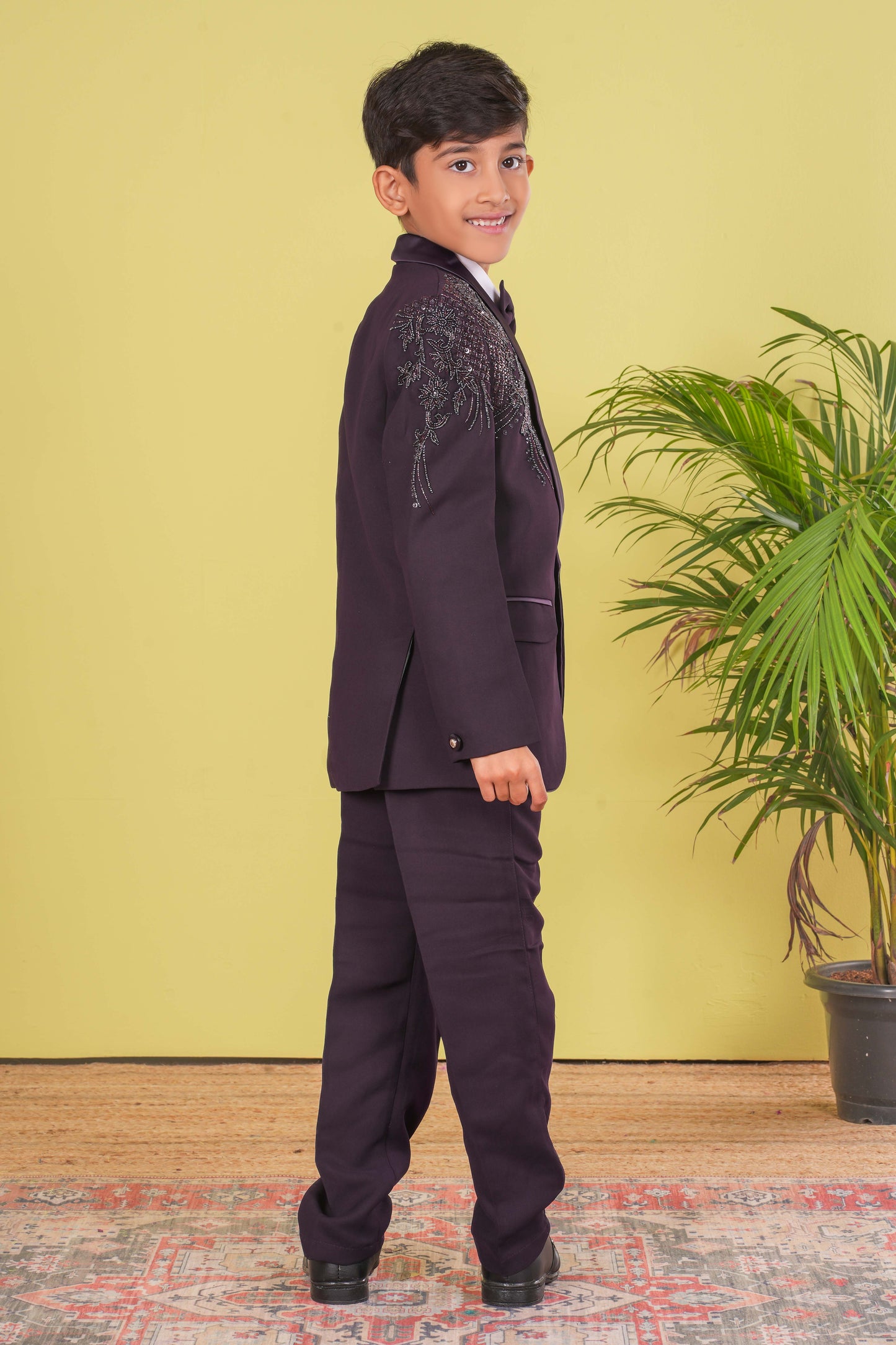 Boy's Designer Coat Suit Set