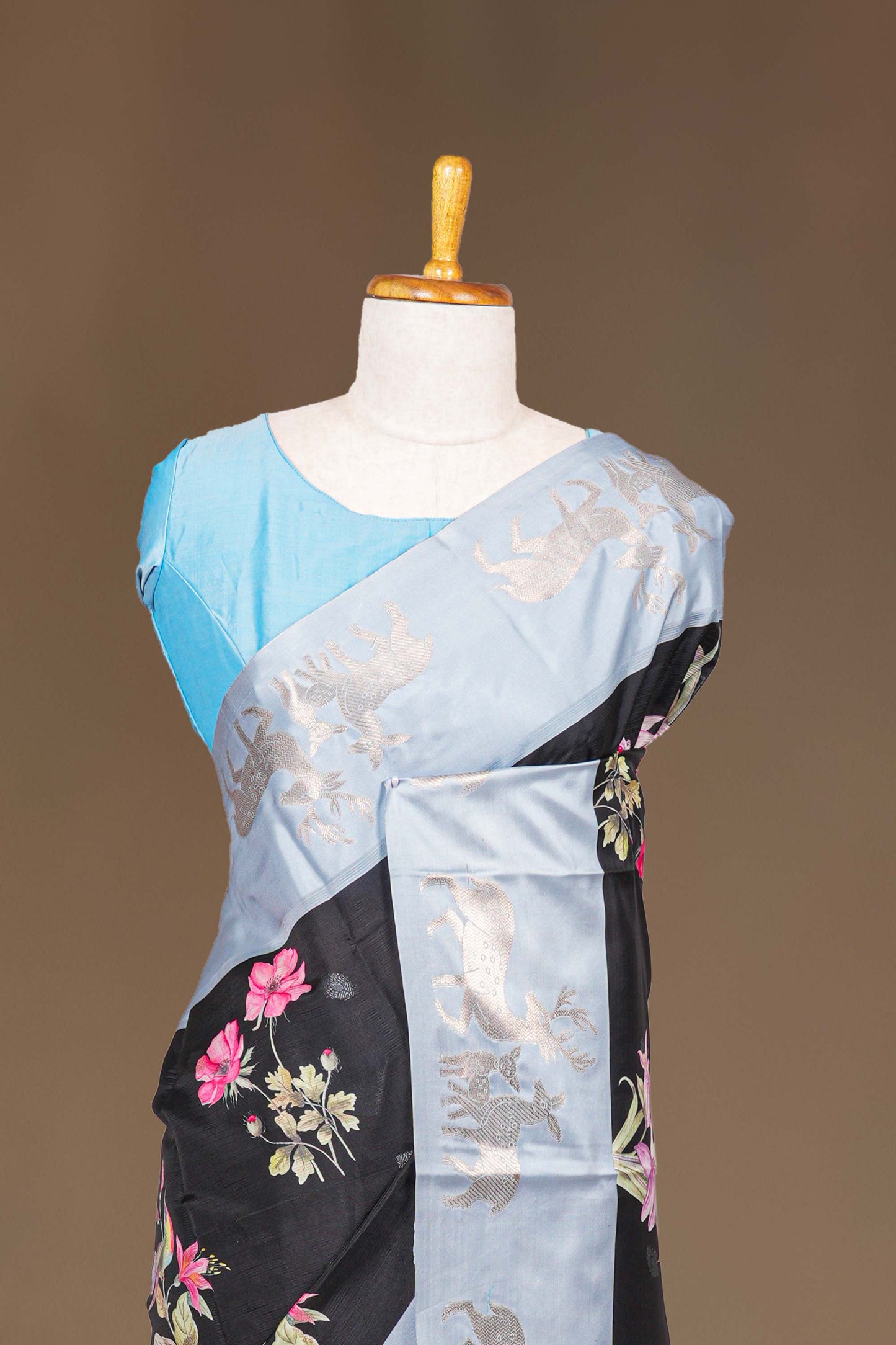 Satin Crepe Saree