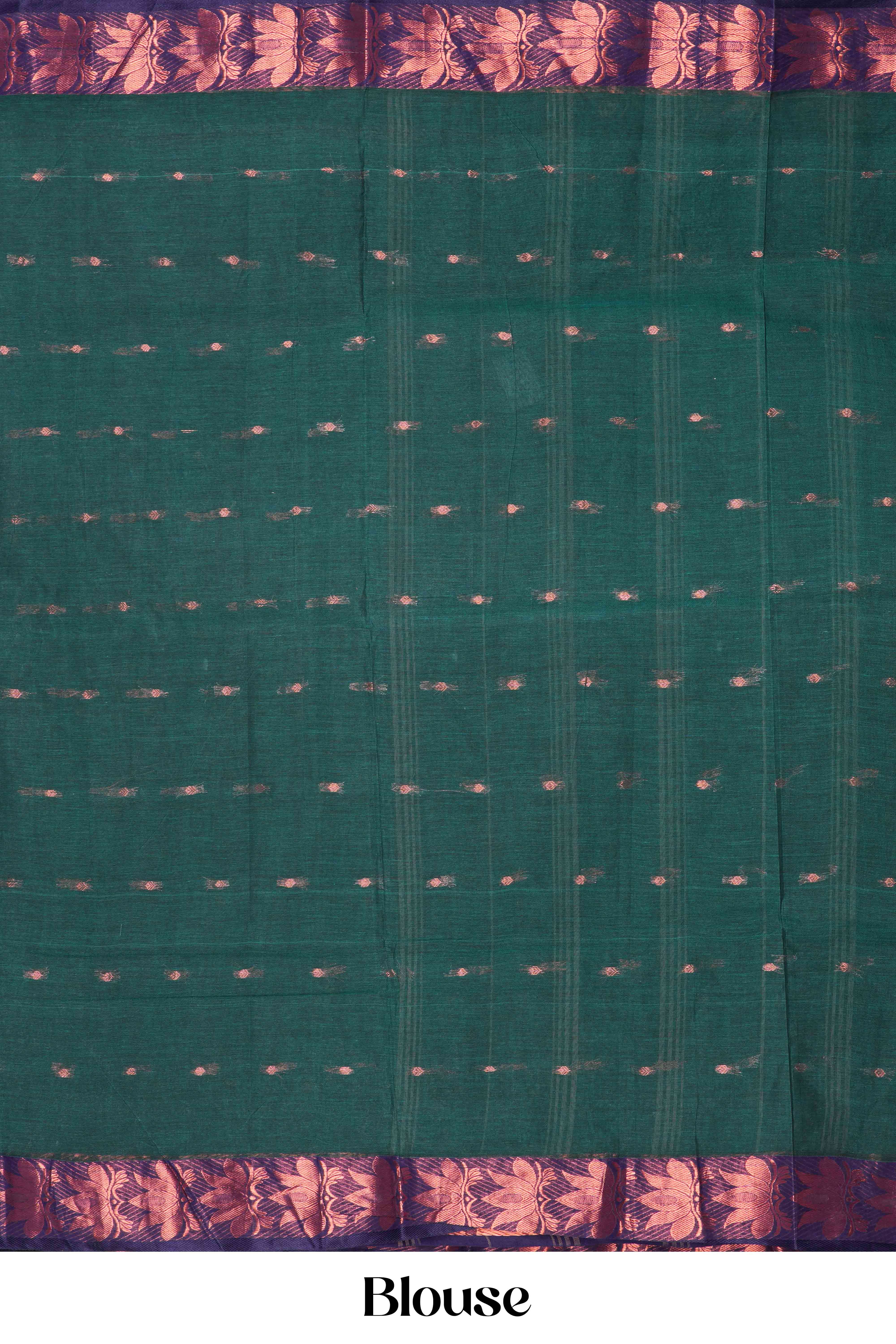 Bengal Cotton Thread Butta With Copper Border
