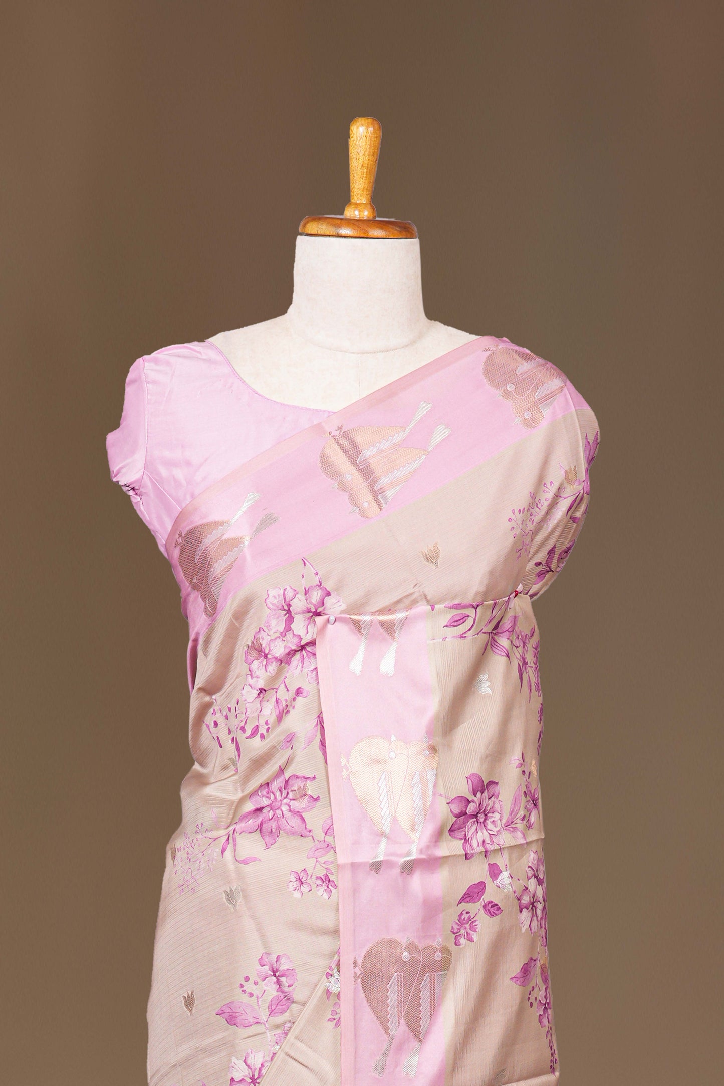 Satin Crepe Saree