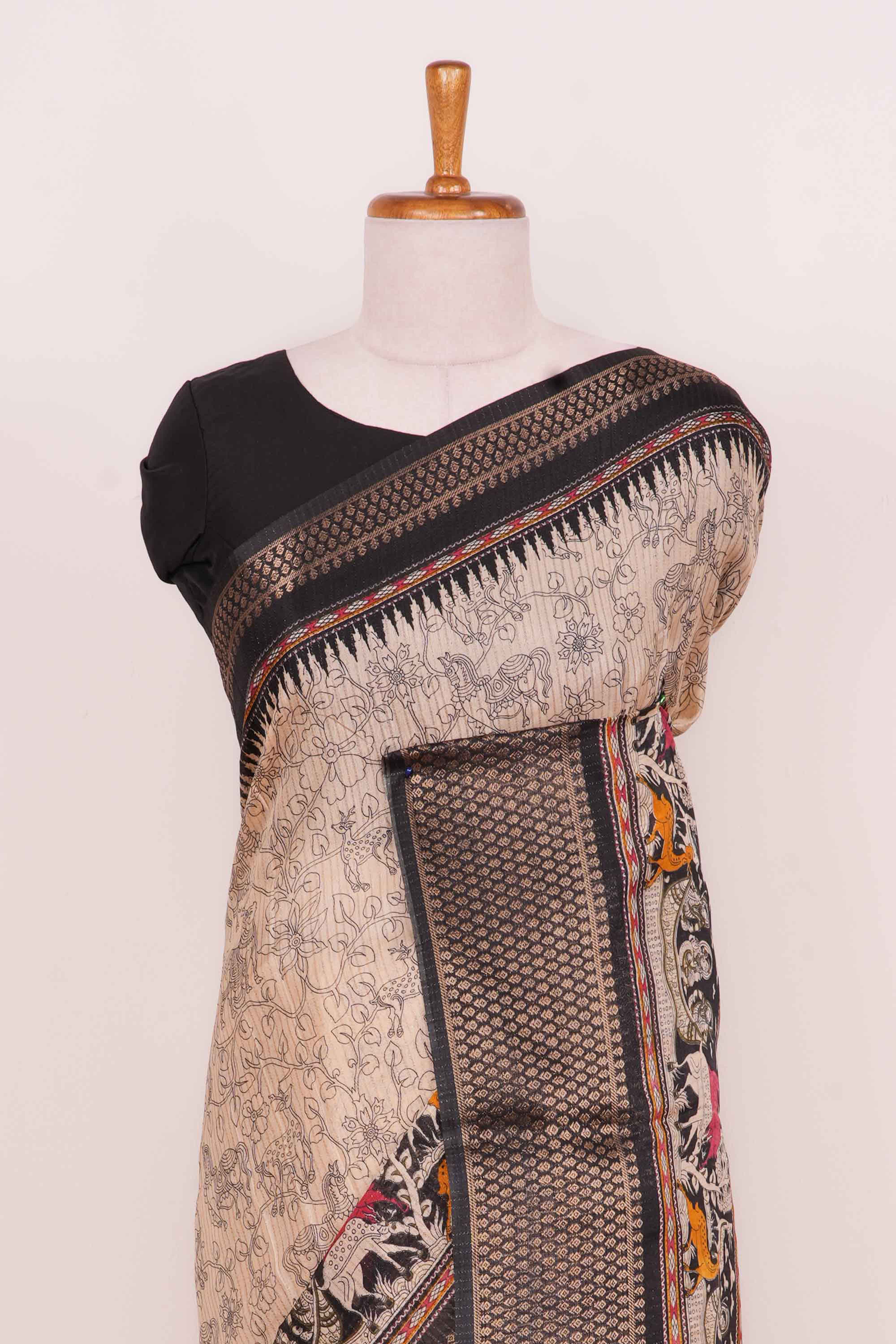Semi BanarasiPrinted Sarees