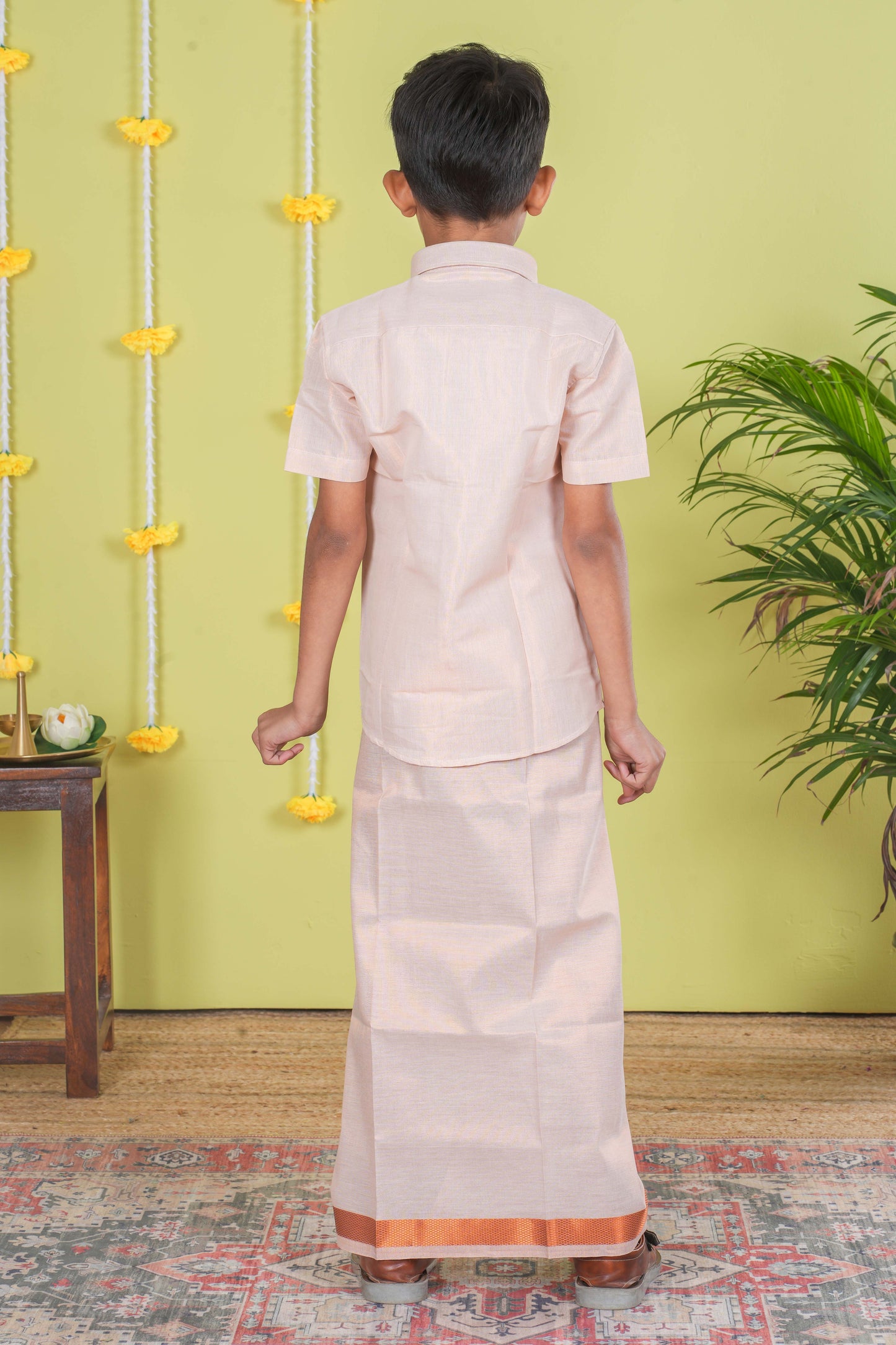 Boy's Dhoti Shirt Set