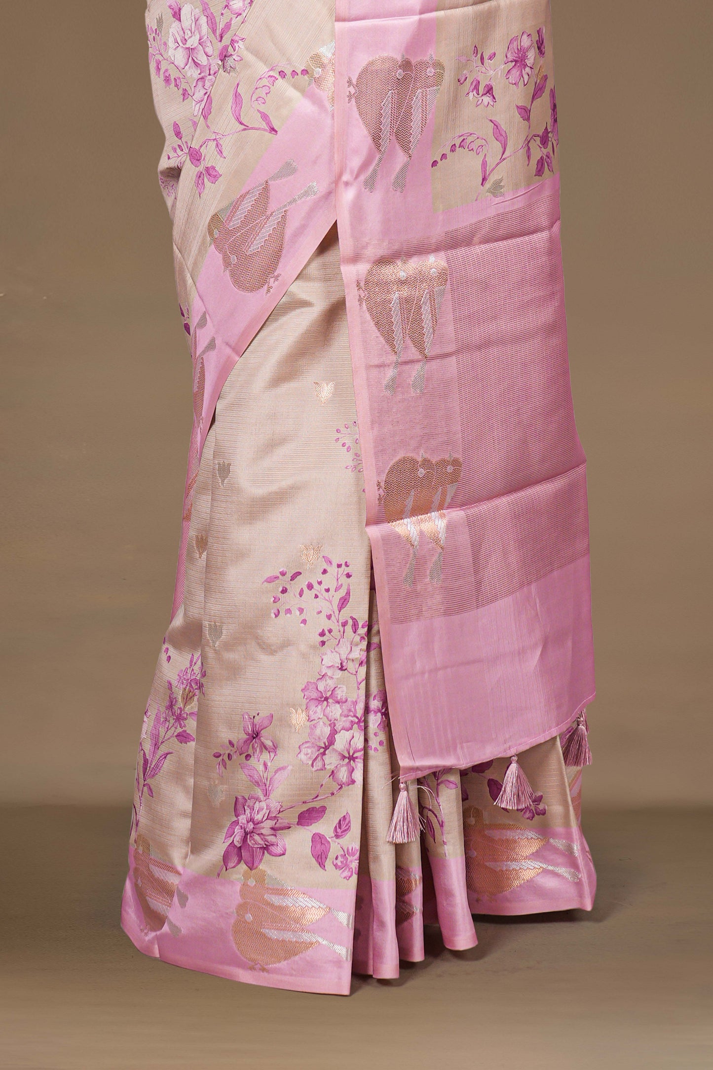 Satin Crepe Saree