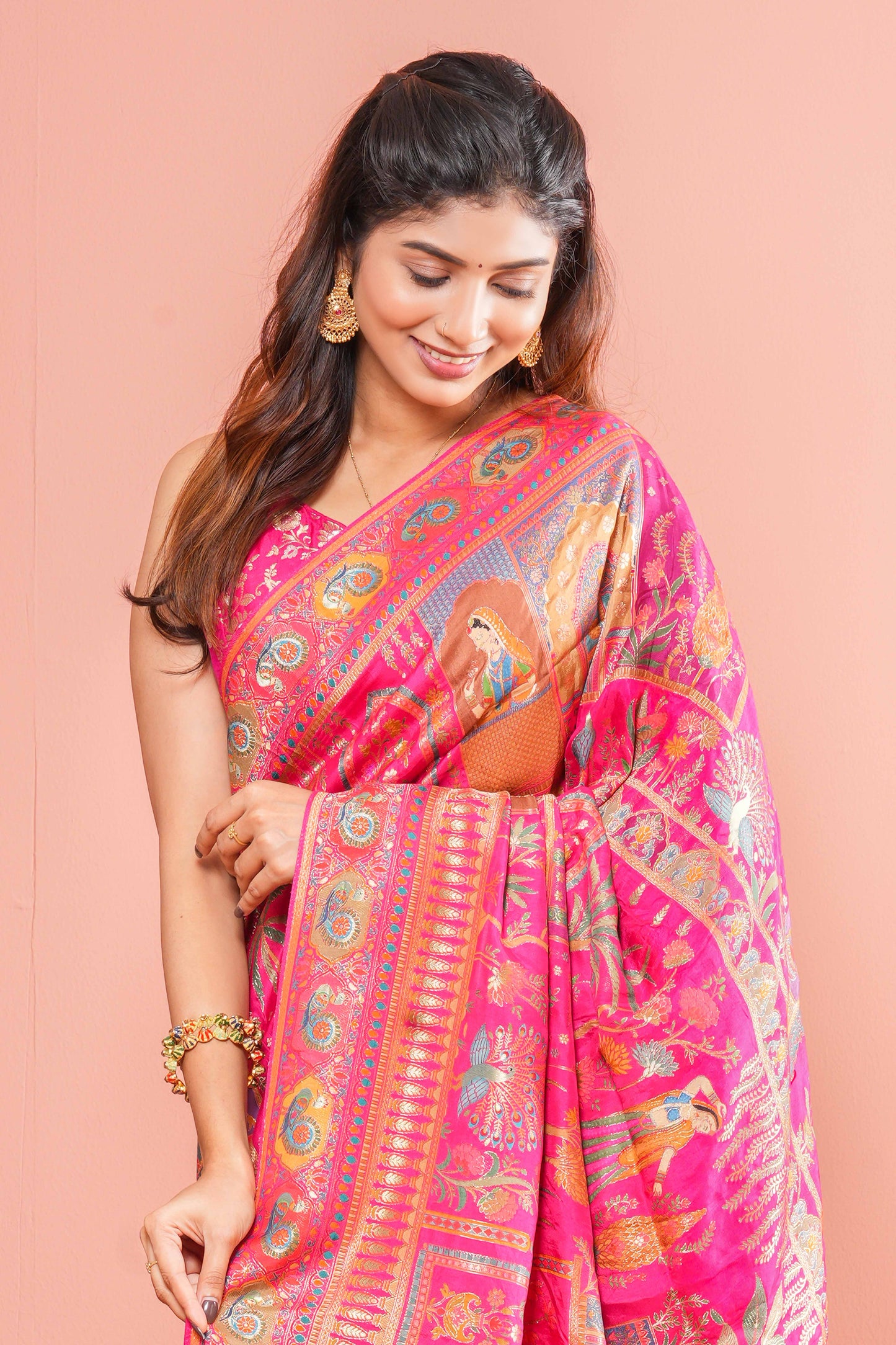 Pure Viscose Position Print Sarees