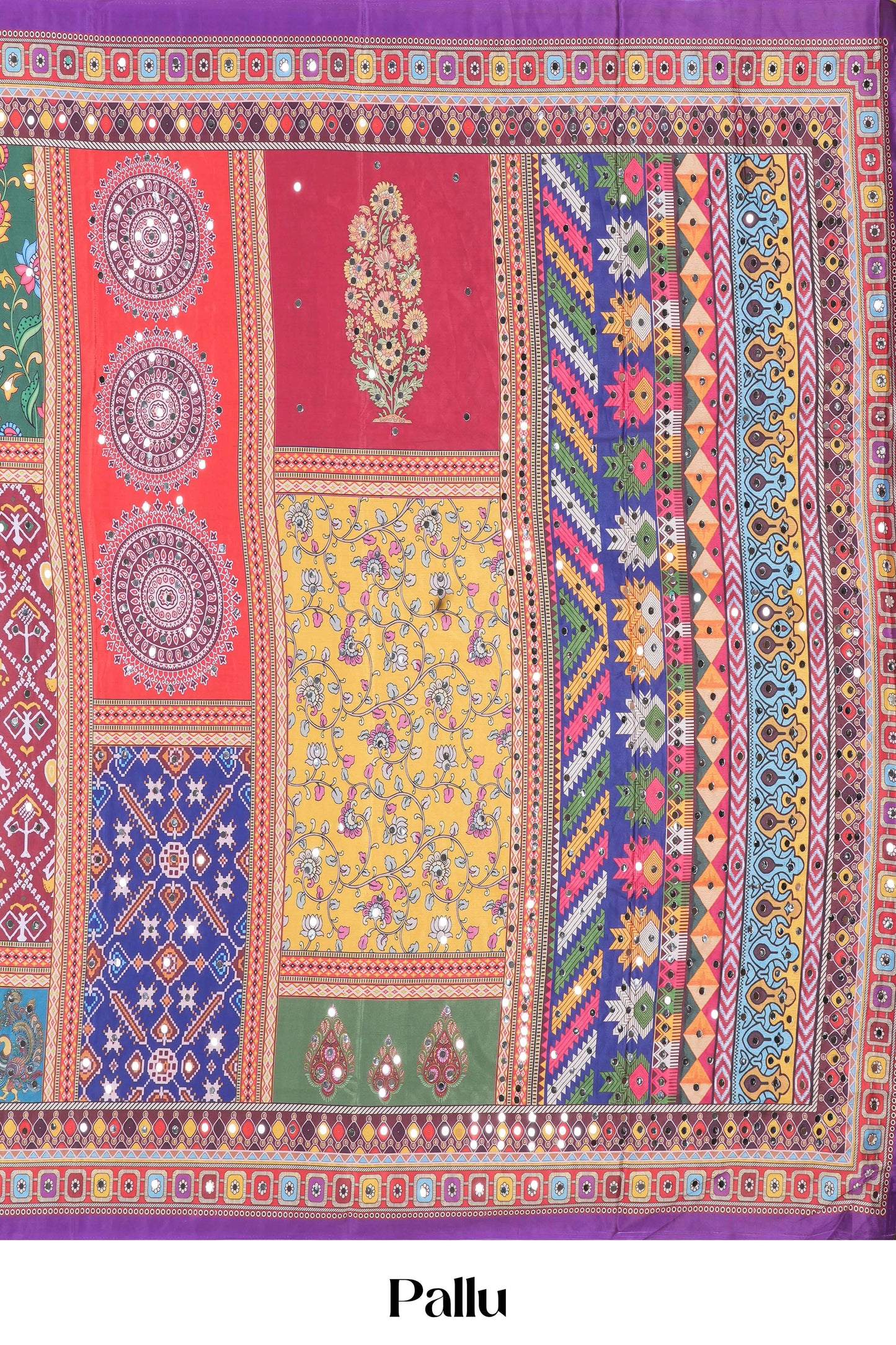 Rajasthani Mirror Work Saree