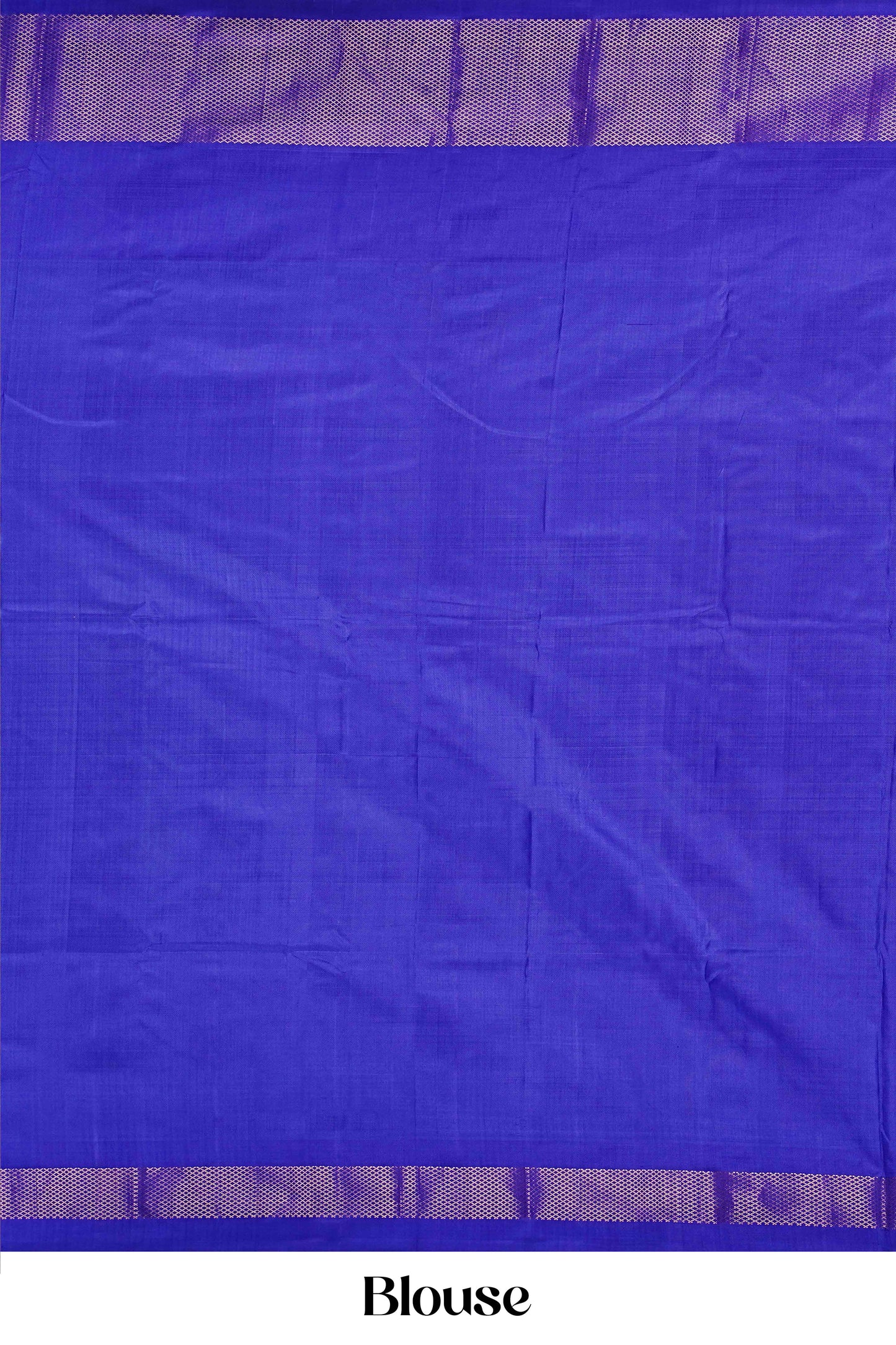 Exclusive Pure Ikkat Silk Saree in Aqua Blue with Royal Blue & Silver Zari Border, Featuring Intricate Handwoven Pallu