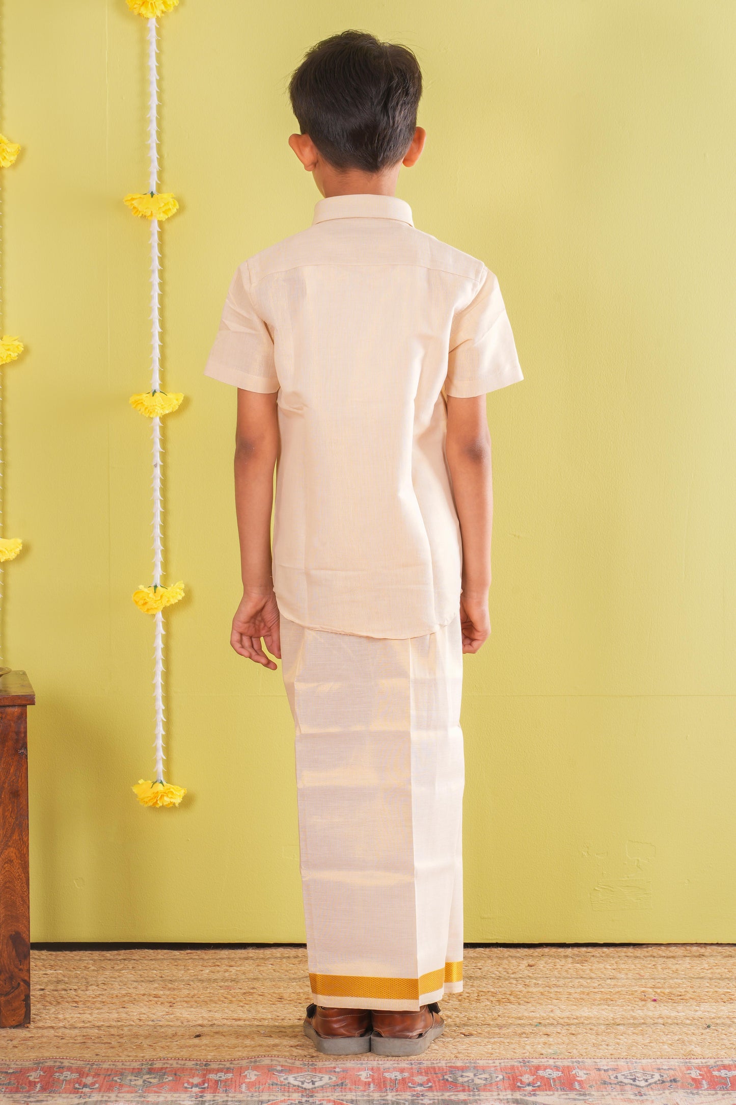 Boy's Dhoti Shirt Set