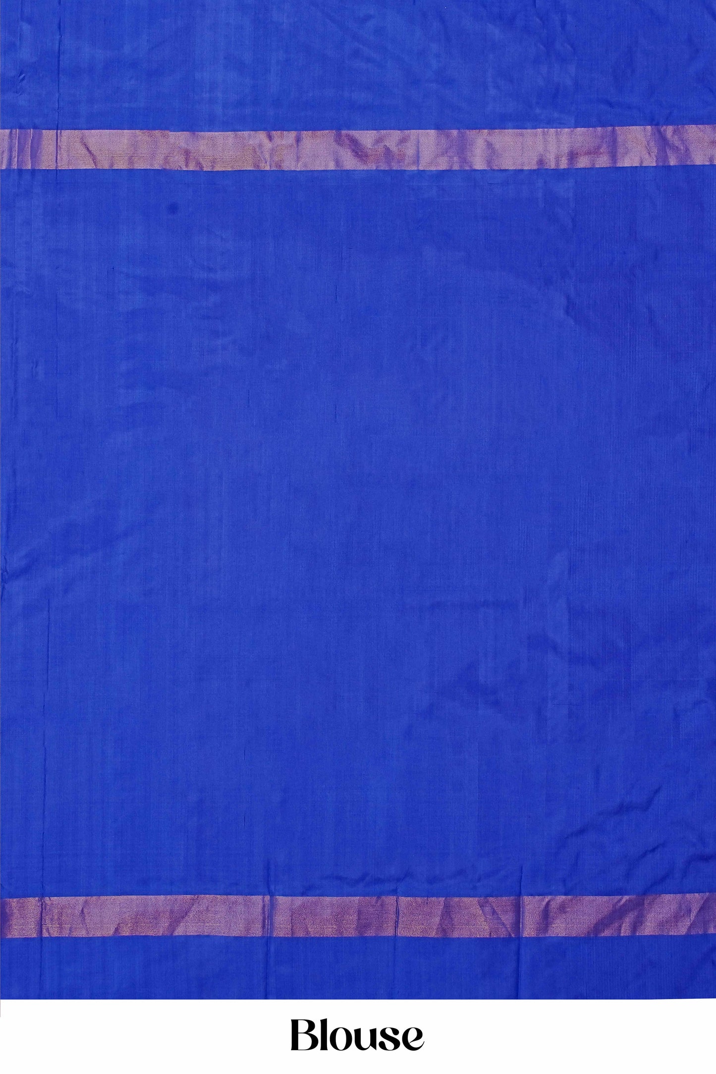 Handwoven Royal Blue & White Pure Ikkat Silk Saree with Geometric Motifs and Bold Contrast Border