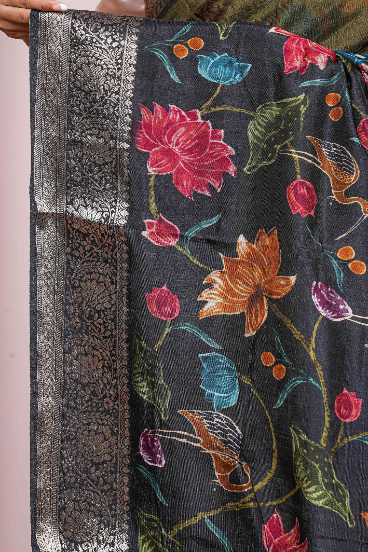 Floral patterned fabric