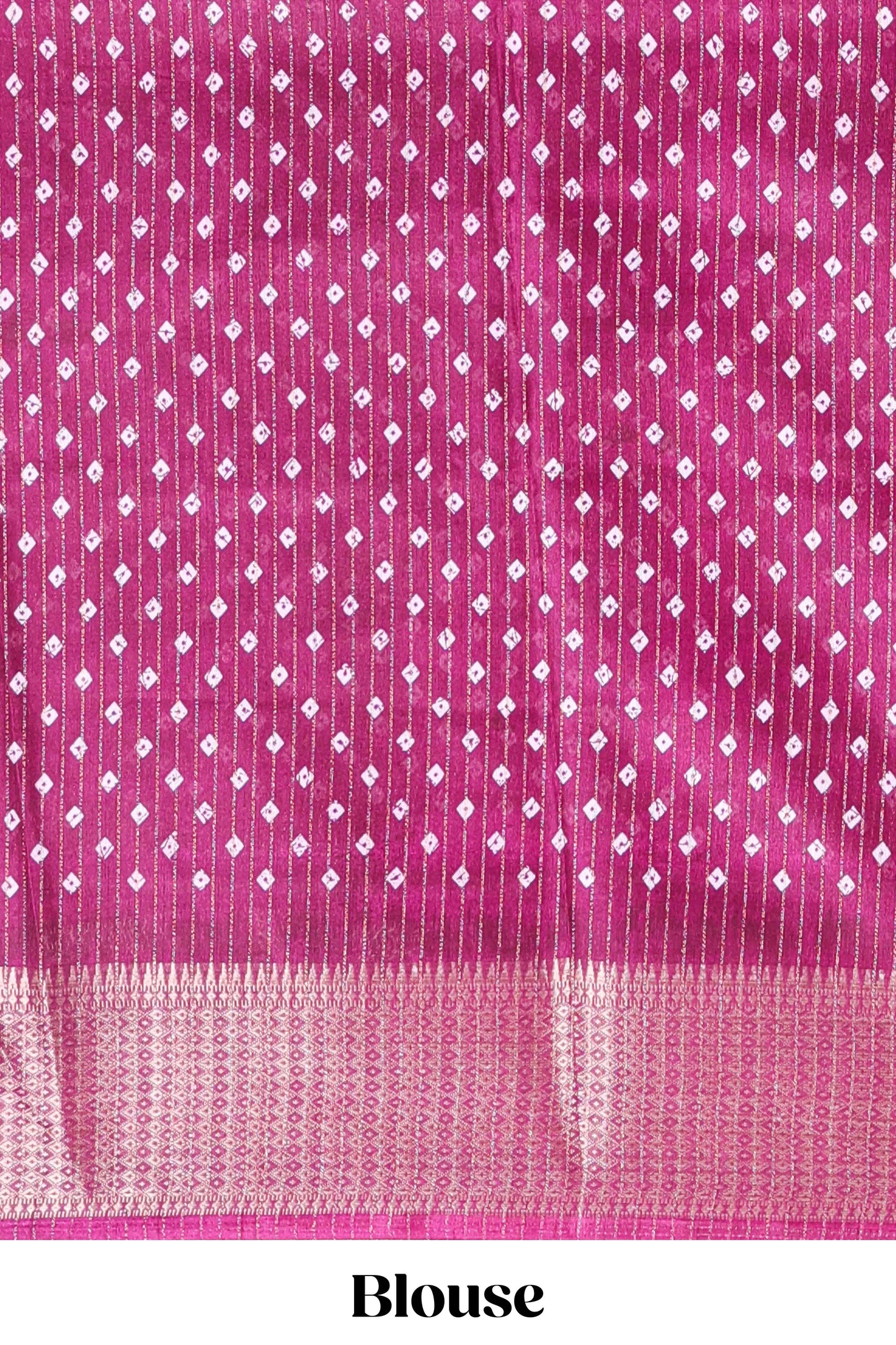 Pink Dola Silk Saree Floral Printed With Jacquard Border