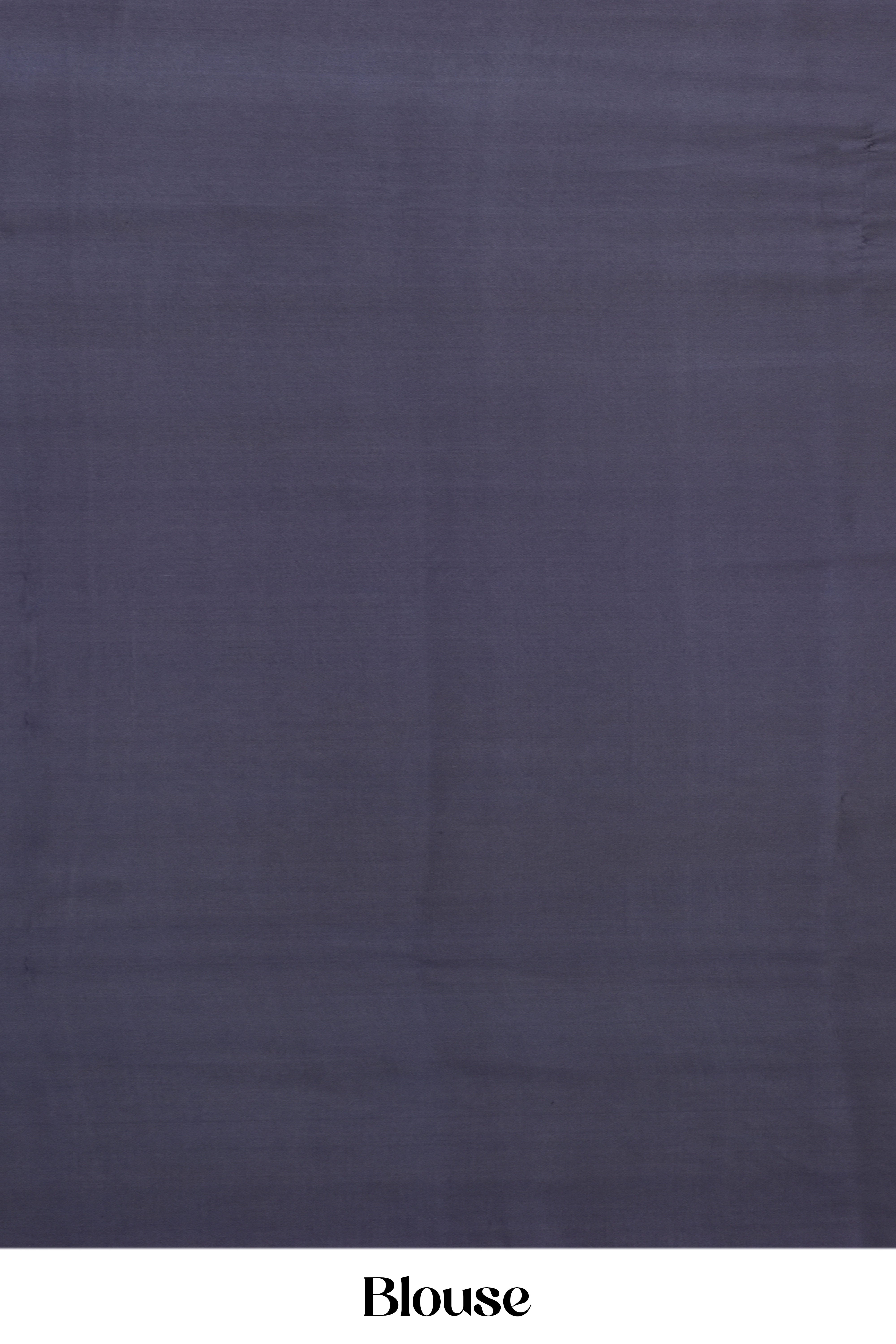 Pure Mysore Silk Saree in Charcoal Black with Contrast Pink-Gold Border and Rich Magenta Pallu