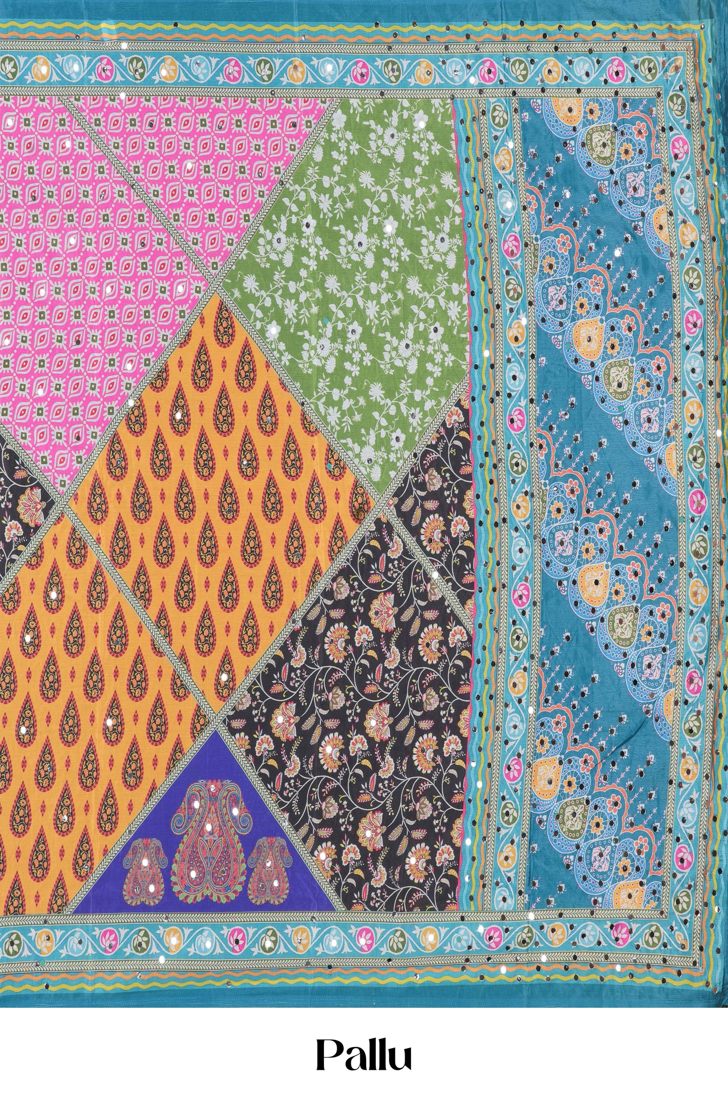 Rajasthani Mirror Work Saree