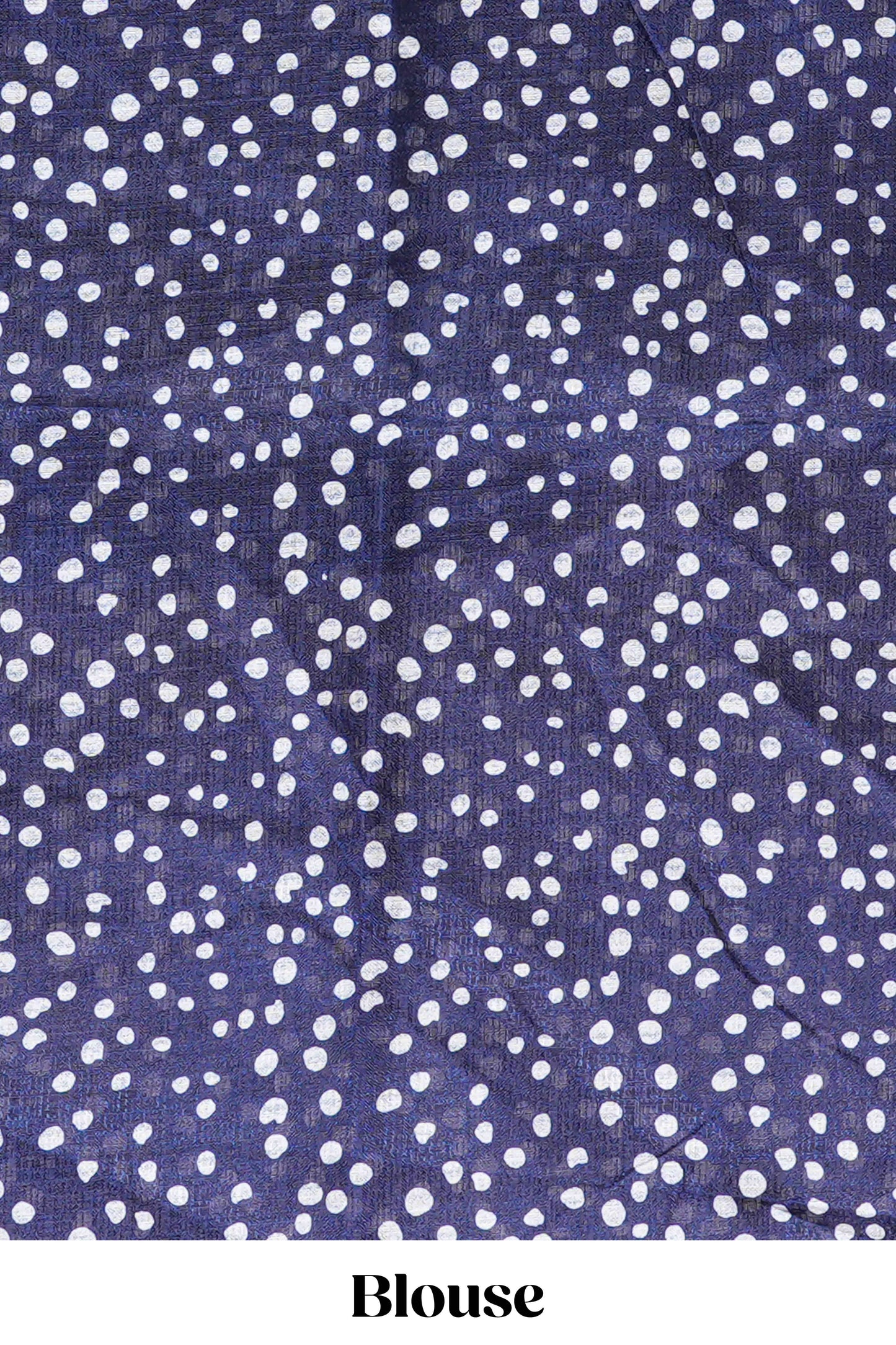 Navy Blue south Cotton Body And Pallu All Over Batick Print Design