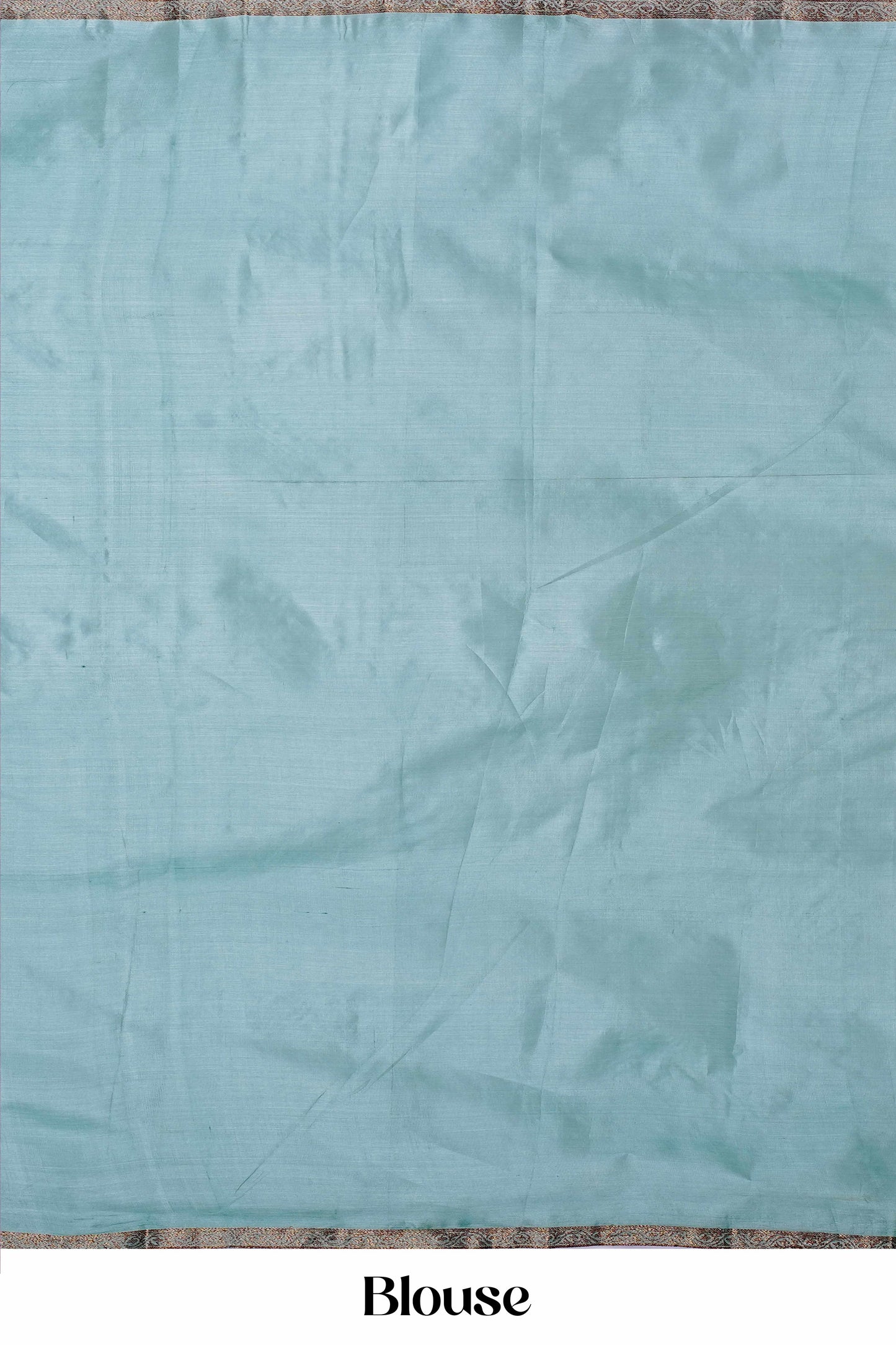 Majestic Pure Tussar Silk Saree in Aqua Blue with Oversized Silver Zari Butta Motifs and Contemporary Traditional Elegance