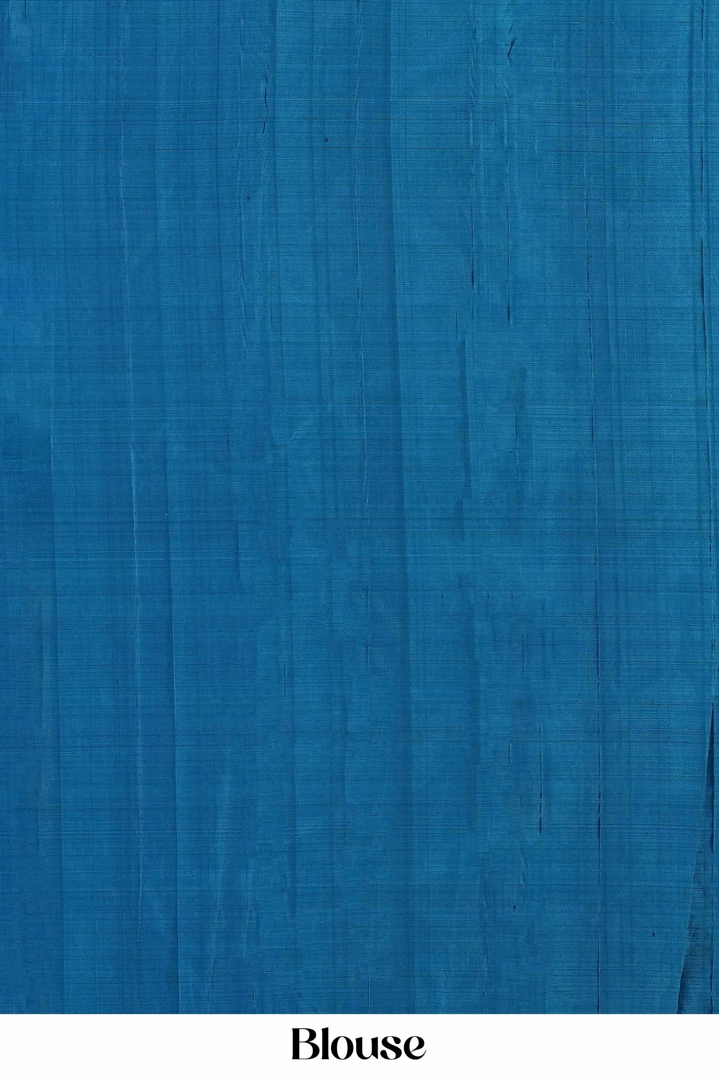 Bottle Green & Royal Blue Striped Border Kanchipuram Pure Silk Saree with Silver Zari Butta
