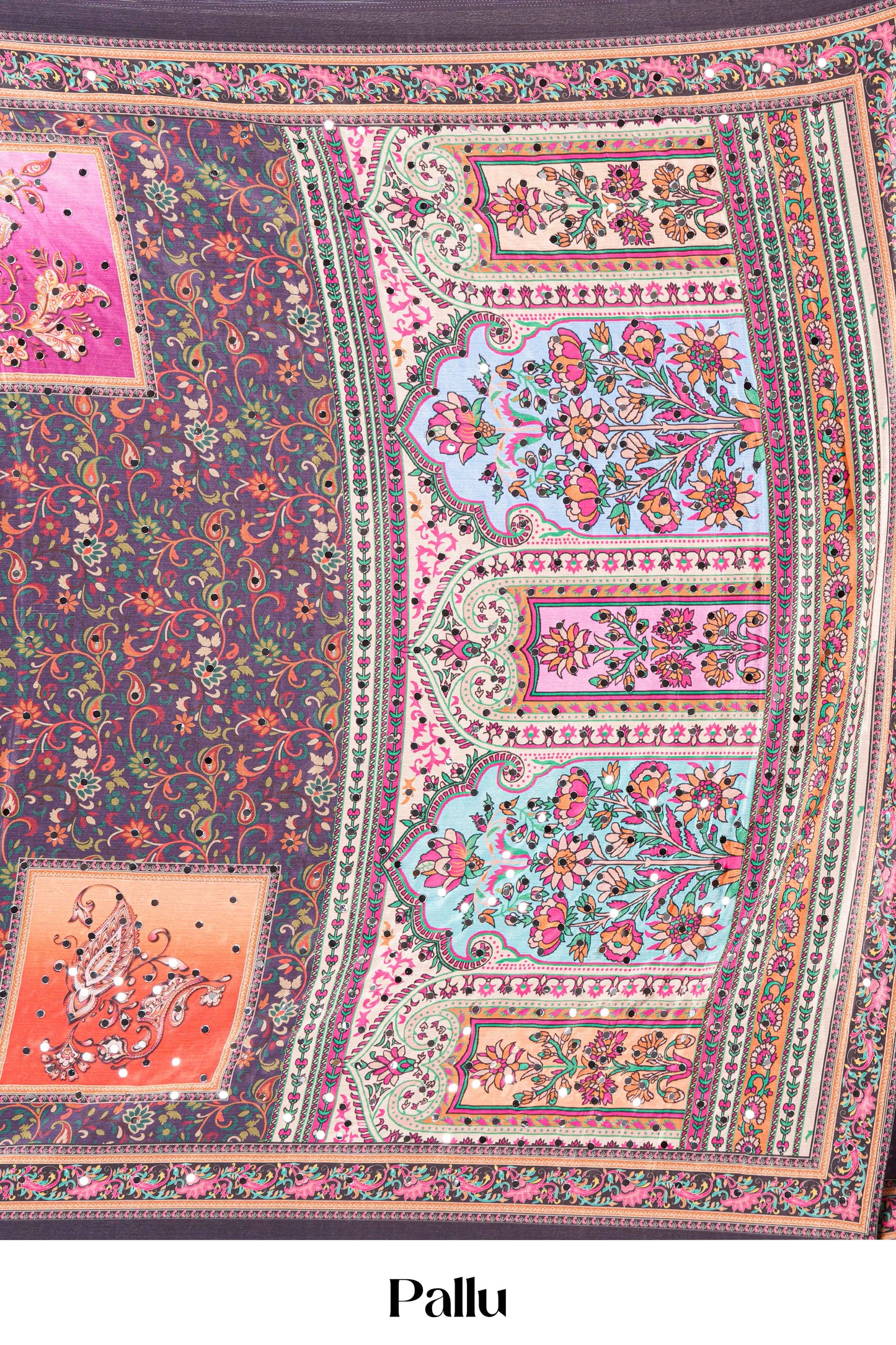 Rajasthani Mirror Work Saree