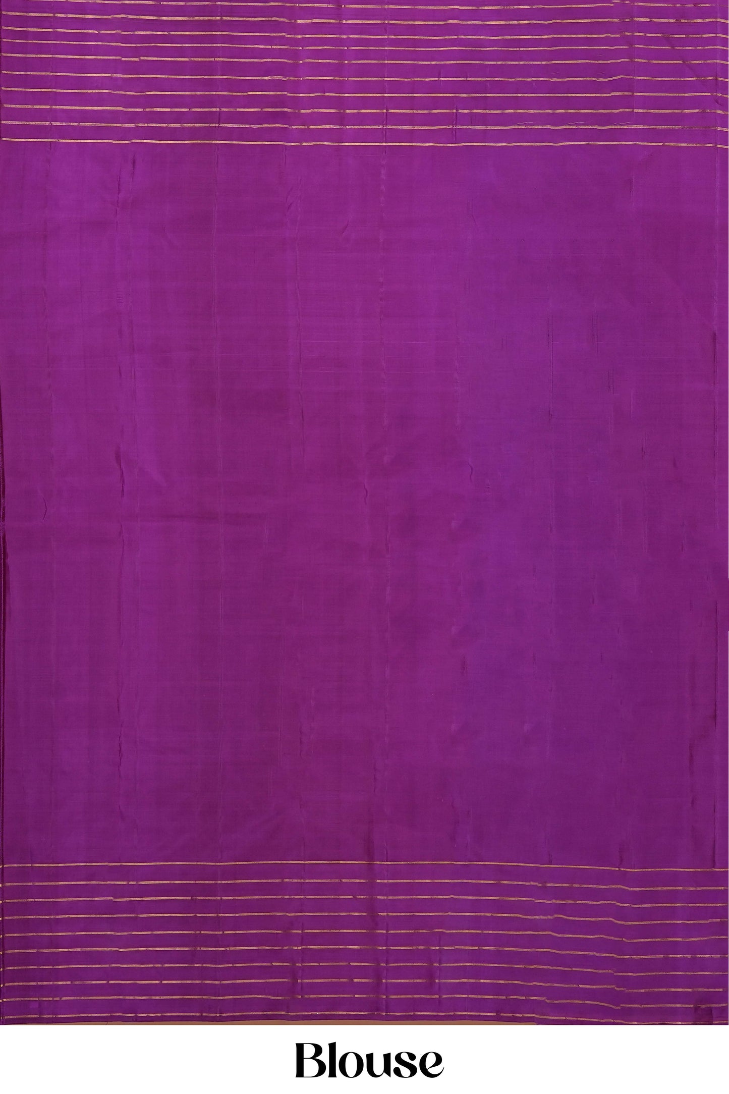 Royal Blue & Violet Striped Body Kanchipuram Pure Silk Saree