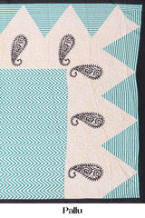 Modal Silk Saree Lightweight ,Flowy. Chevron Design ,Contrast Border Along With Floral Printed Blouse