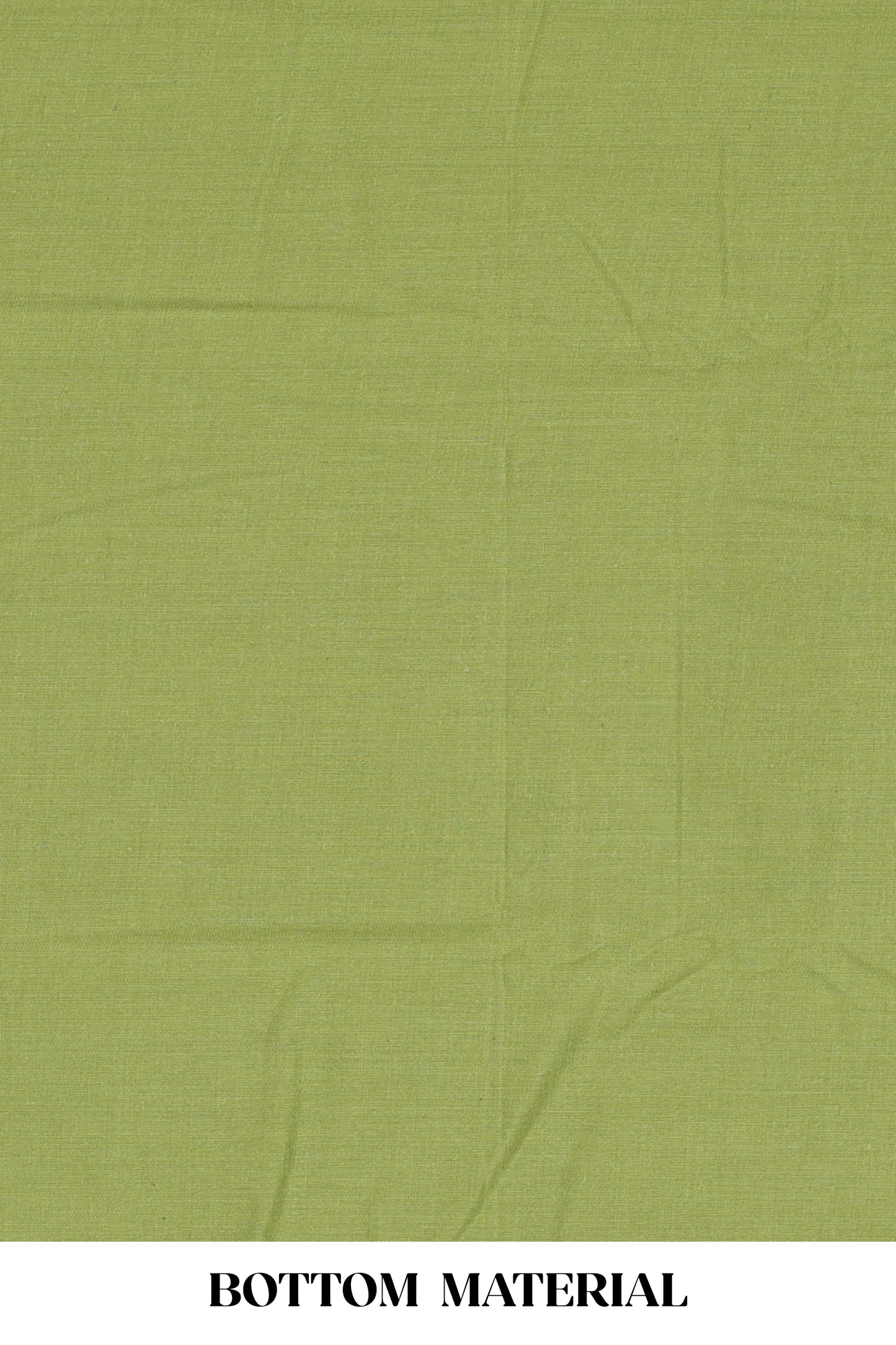 Green cotton geomentrical embroidered chudidhar material with contrast bottom and dupatta