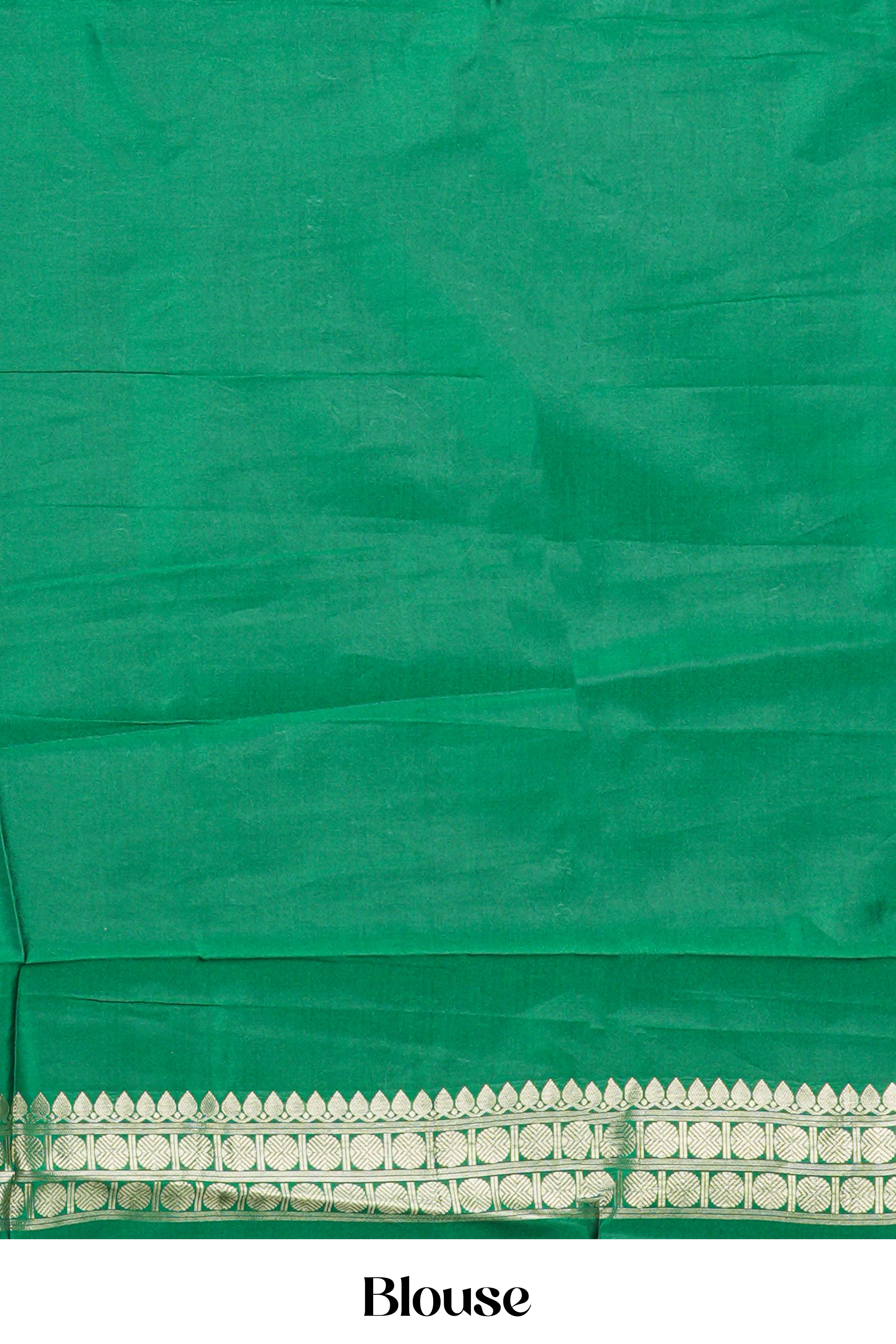 Pink Semi Art Silk Saree Delicate Golden Zari Motifs Along With Thalampoo Zari Woven Across The Body. The Border Is Broad With Intricate Floral Zari Weaving Rich Golden Zari Pallu