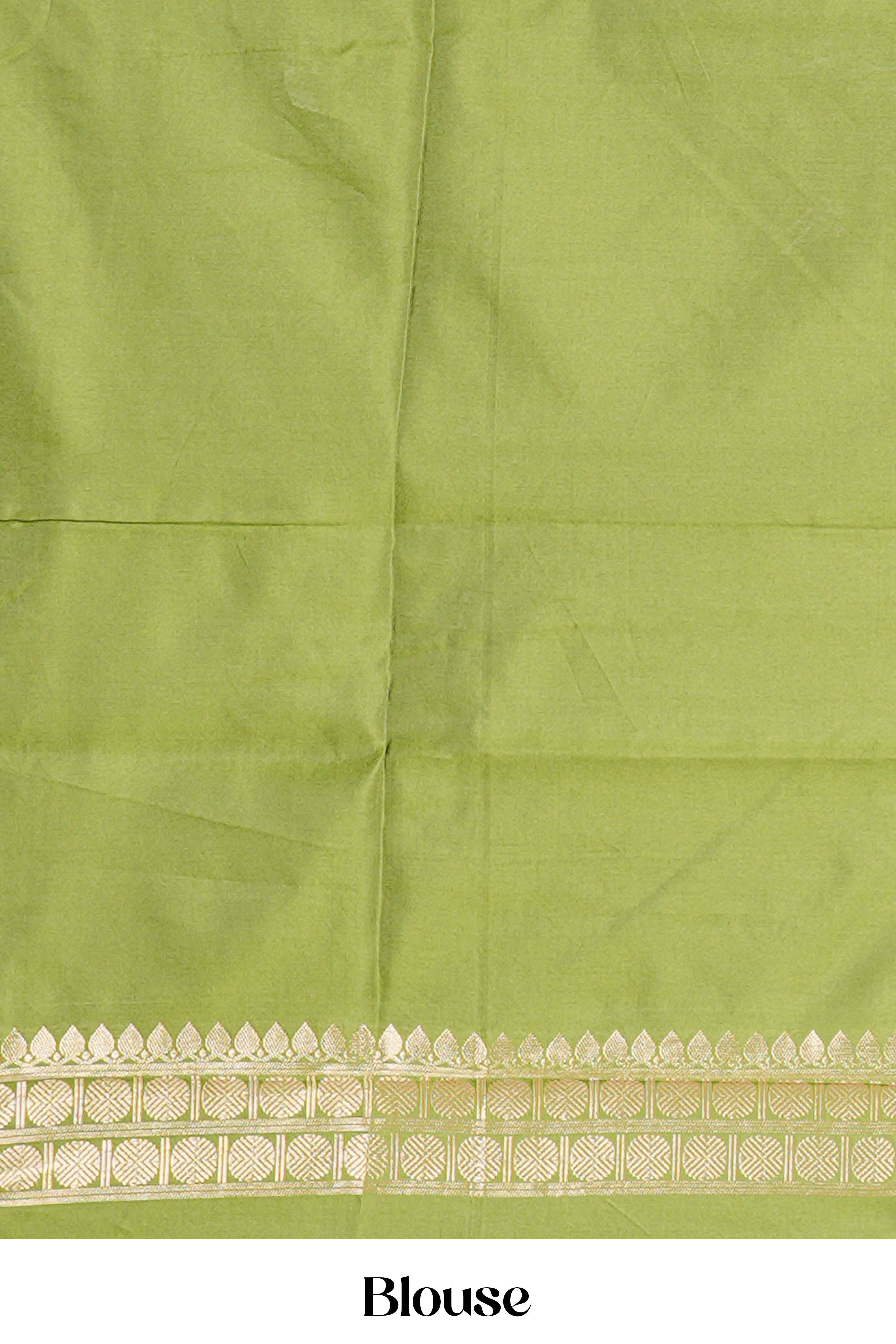 Blue Semi Art Silk Saree Delicate Golden Zari Motifs Along With Thalampoo Zari Woven Across The Body. The Border Is Broad With Intricate FloralZari Weaving Rich Golden Zari Pallu