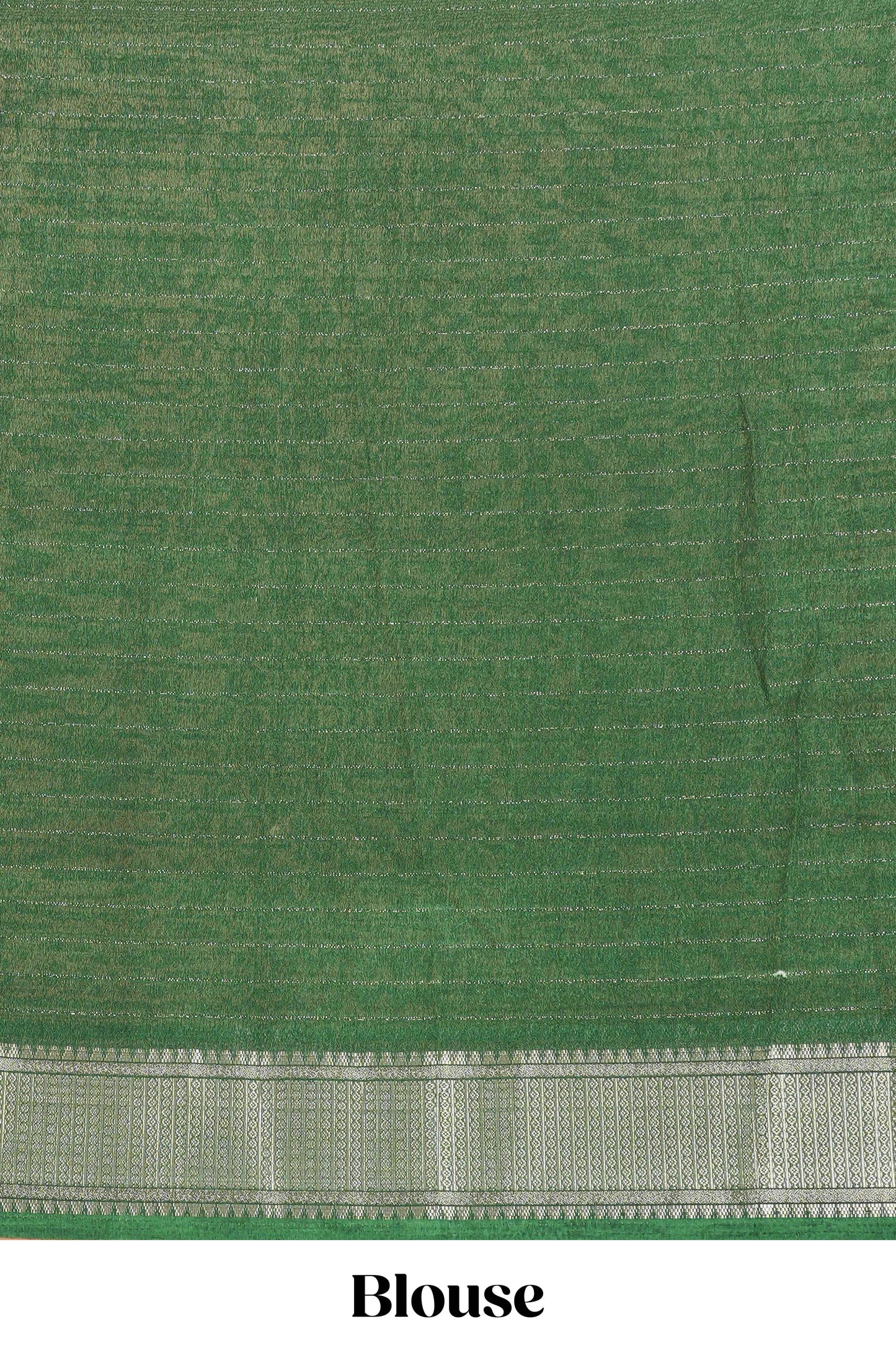 Mustard stripes crepe chiffon saree with contrast border and blouse