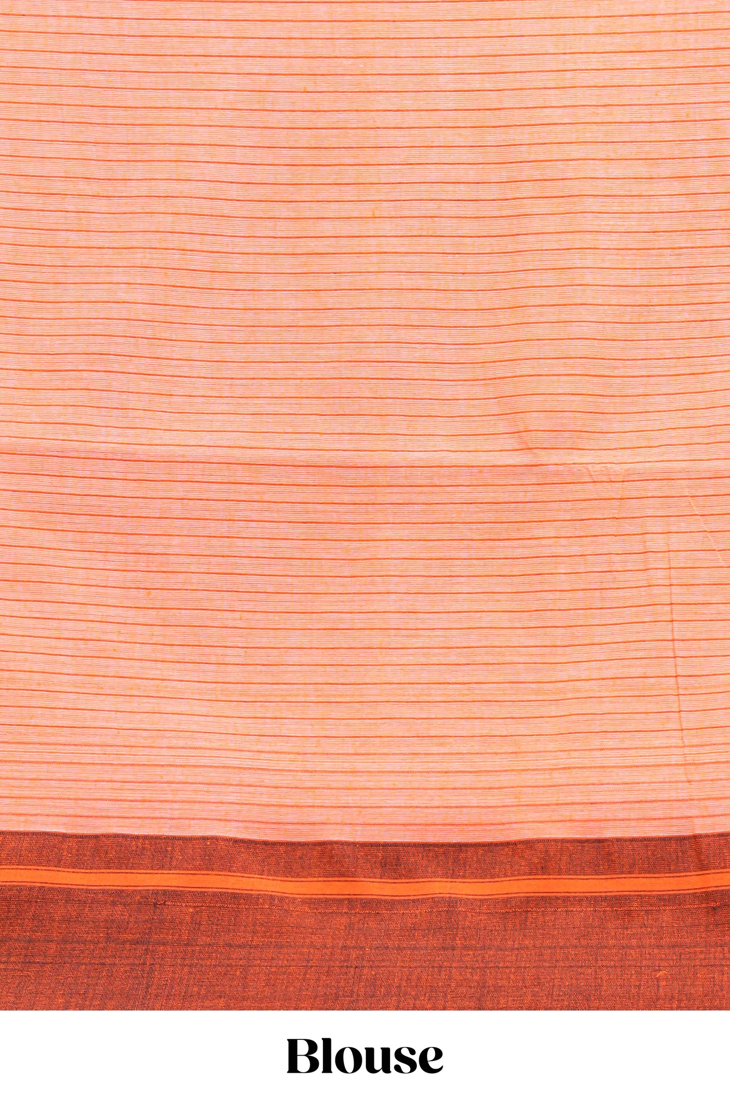 White checked south cotton saree with contrast border and matching striped pallu