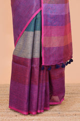 Linen saree