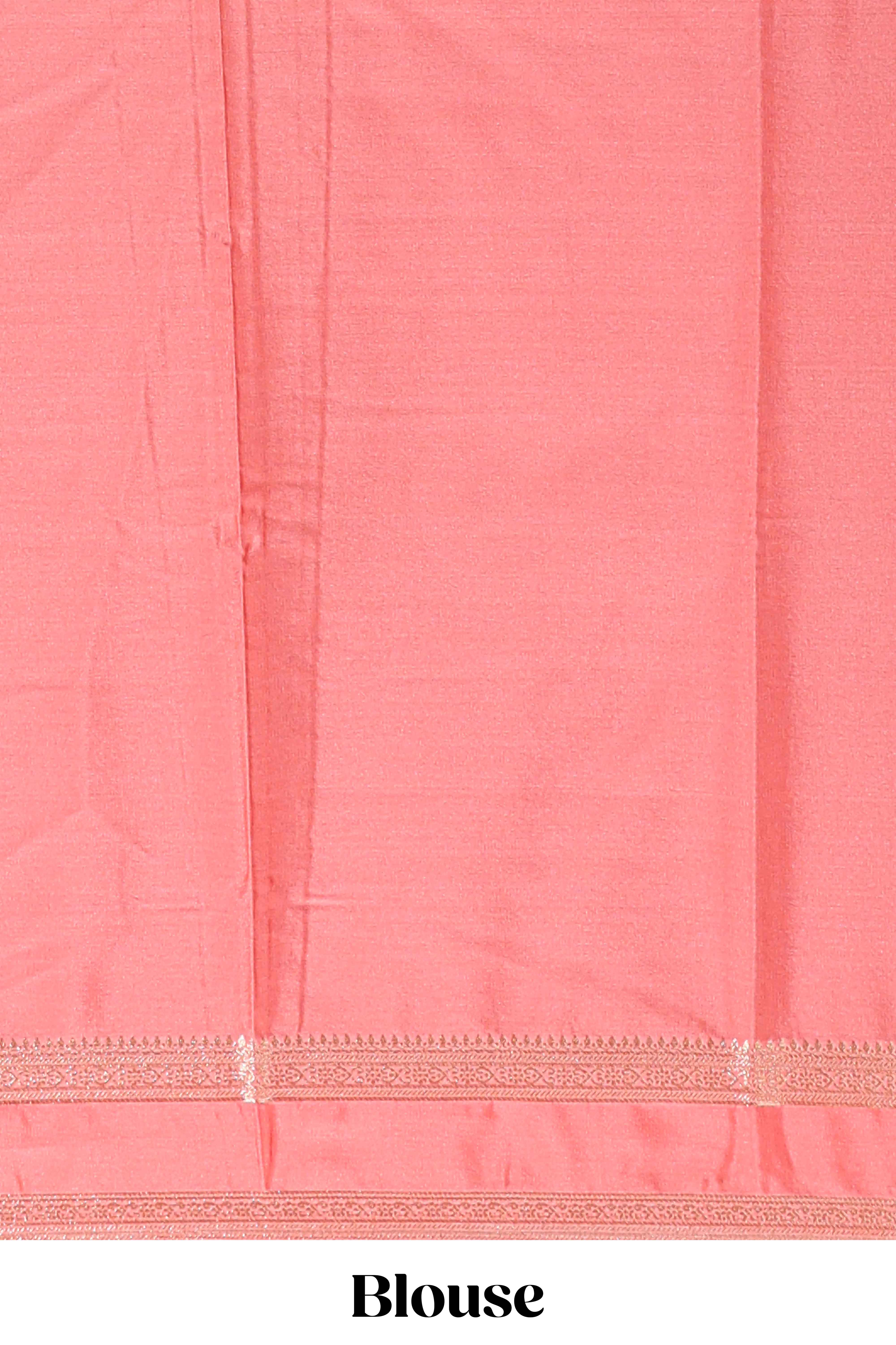 brown art mysore silk saree with retta petta contrast border and rich pallu with plain blouse