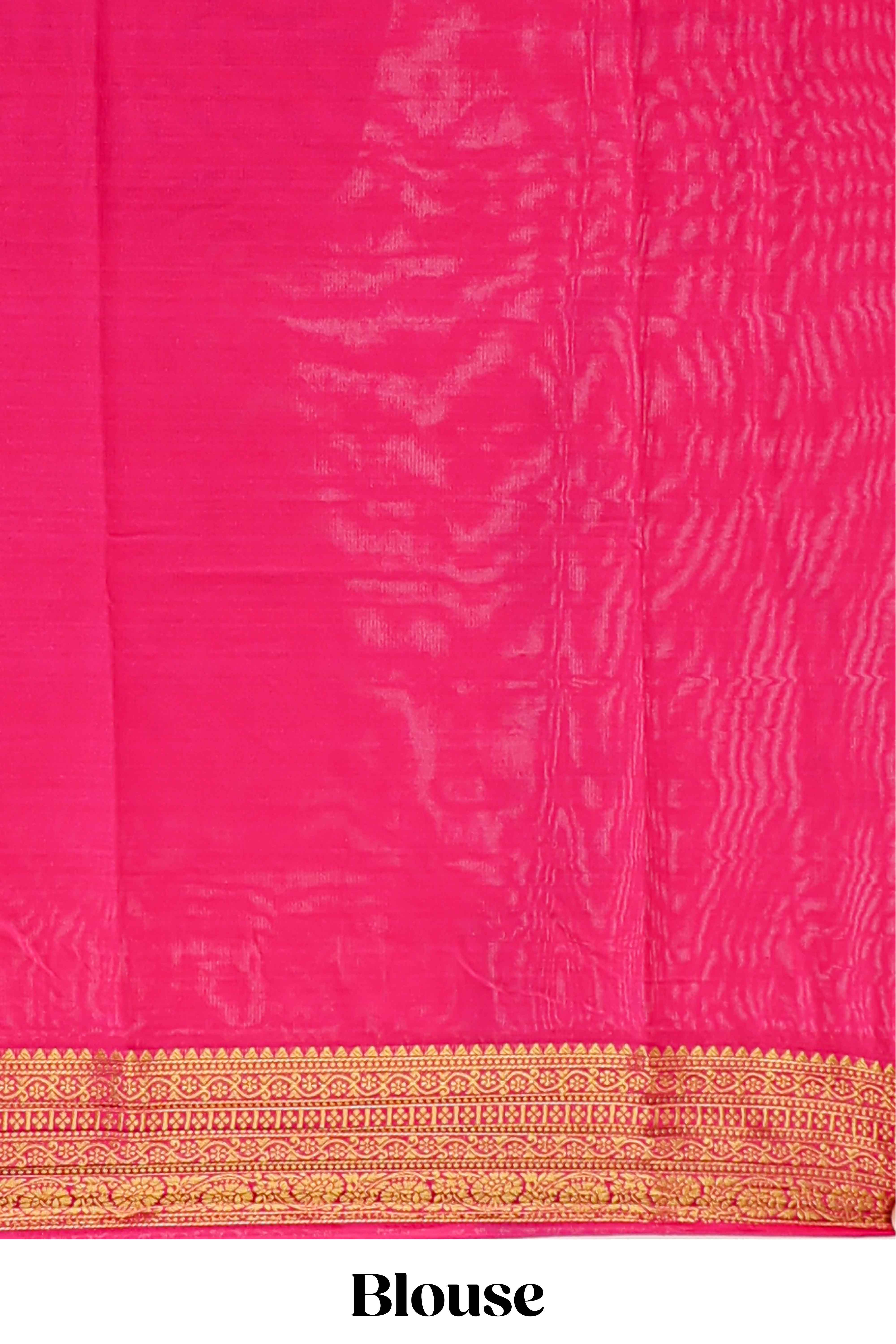 Green floral zari motifs design art mysore silk saree with contrast zari border and blouse