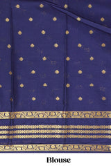 Pink zari motifs design art mysore silk saree with contrast zari border and motifs blouse