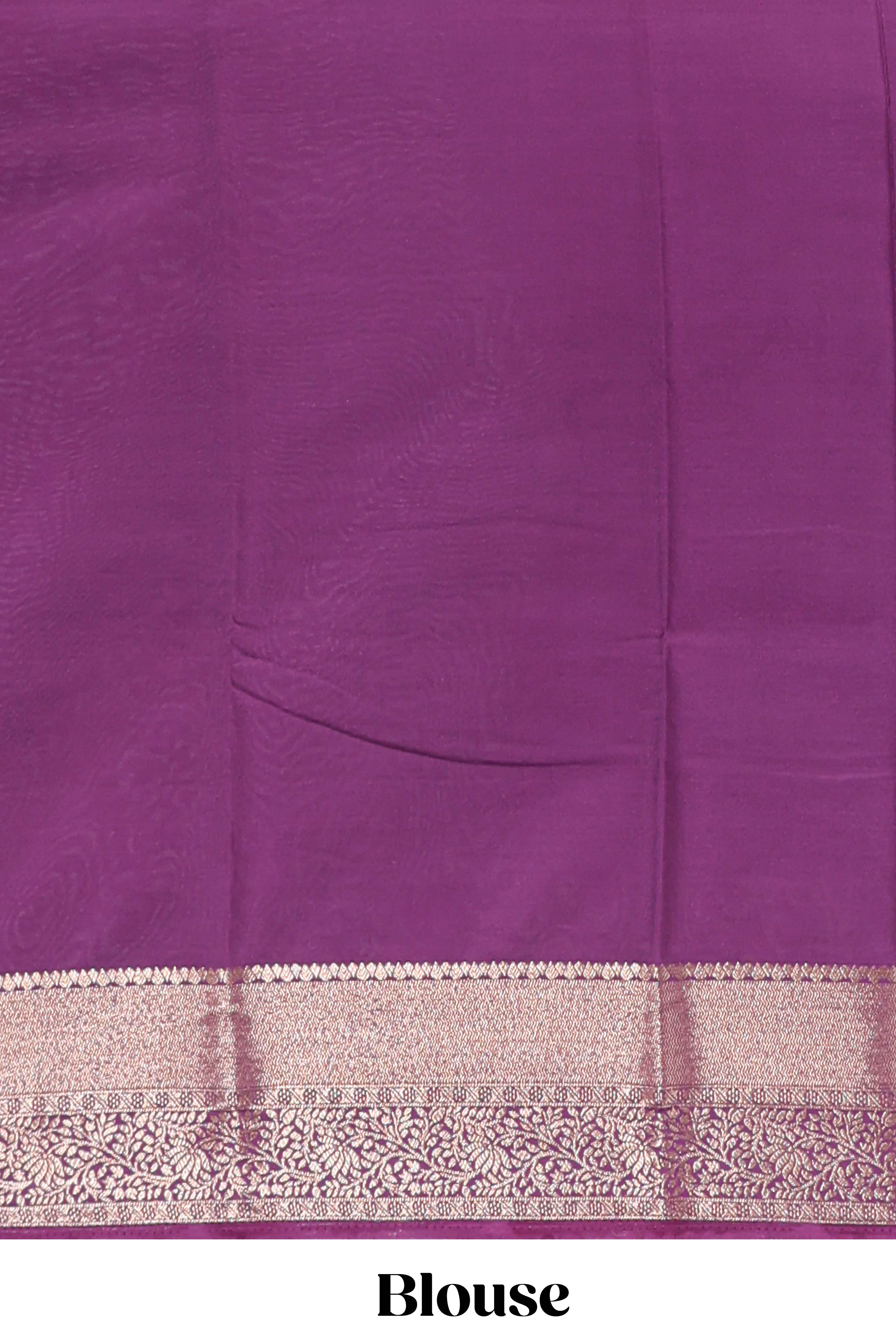 Turquoise green floral zari motifs design art mysore silk saree with contrast zari border and blouse