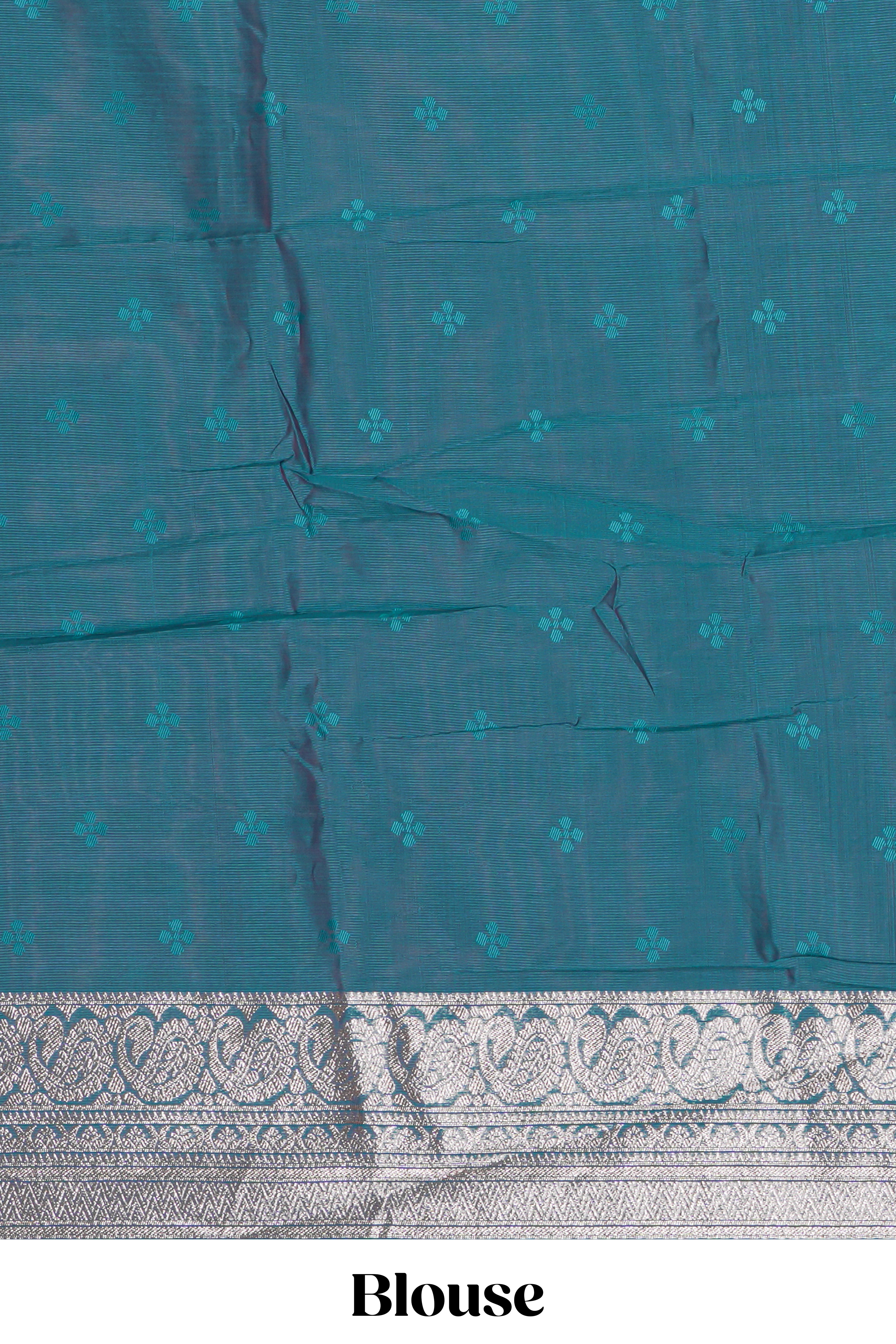 Pink floral motifs design art silk saree with self traditional palak design border and contrast blouse