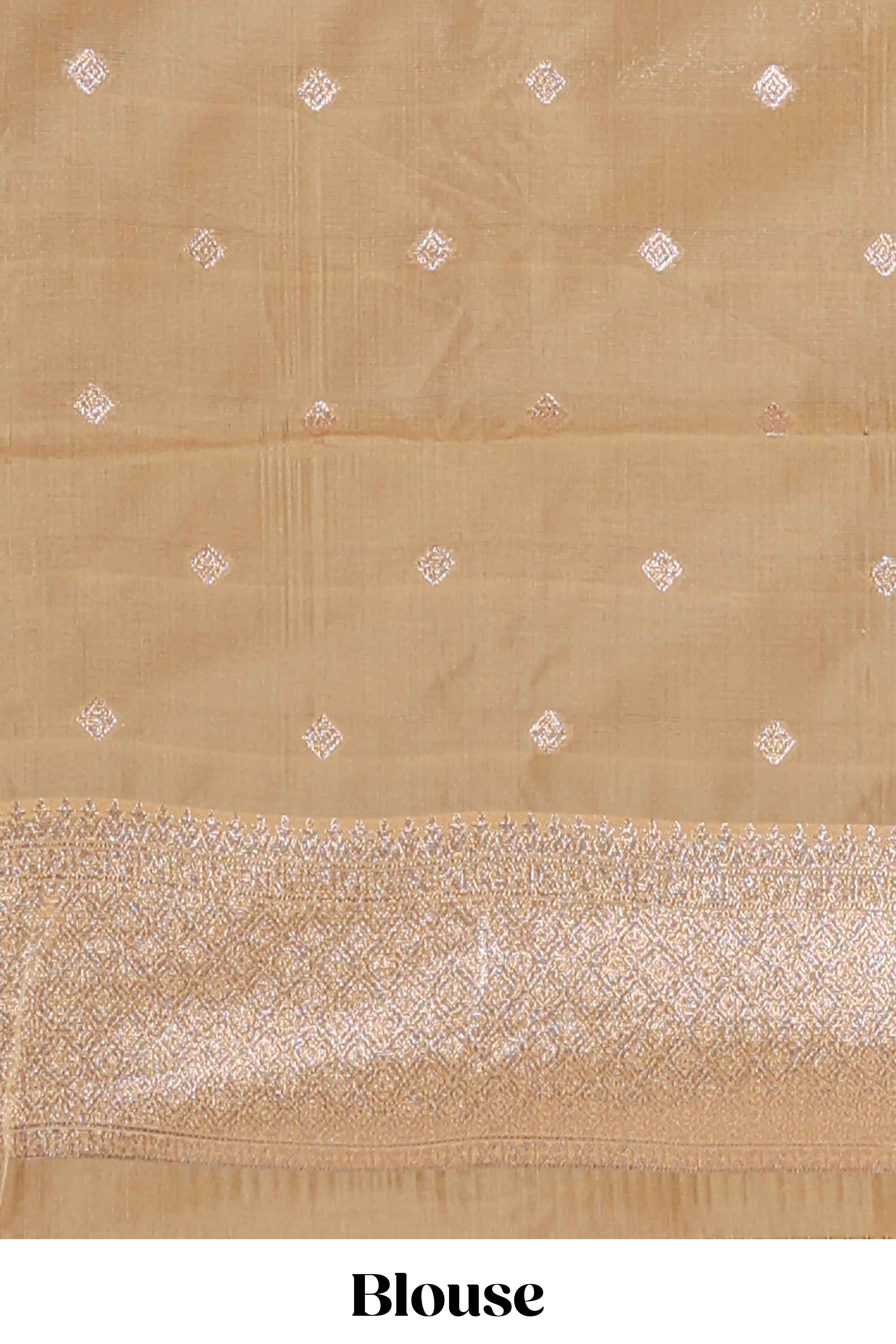 Green floral design art silk saree with contrast zari border and motifs blouse